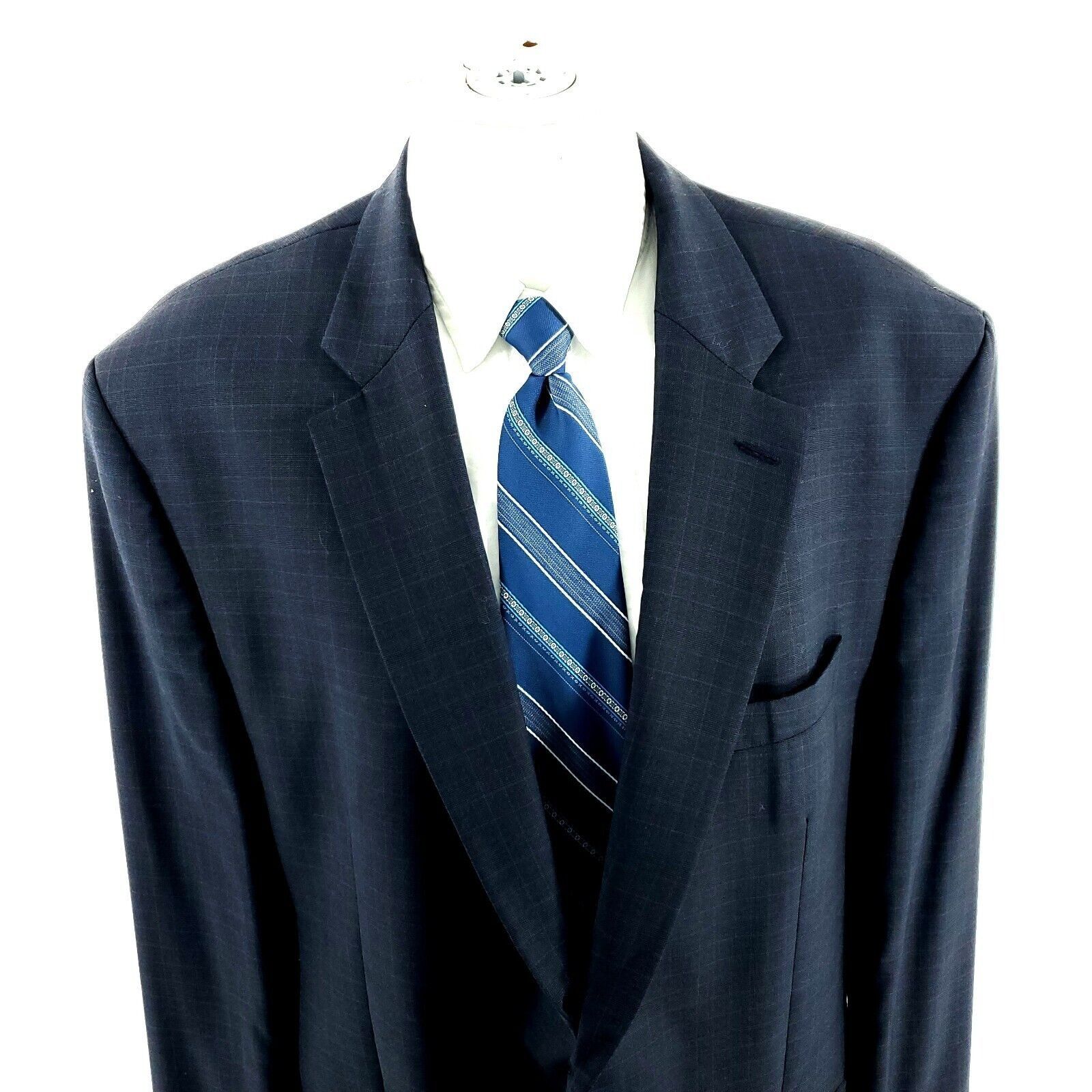 Ralph Lauren Ralph Lauren Wool 2 Button Blazer 46L Plaid With Blue Brown Size 46L - 1 Thumbnail