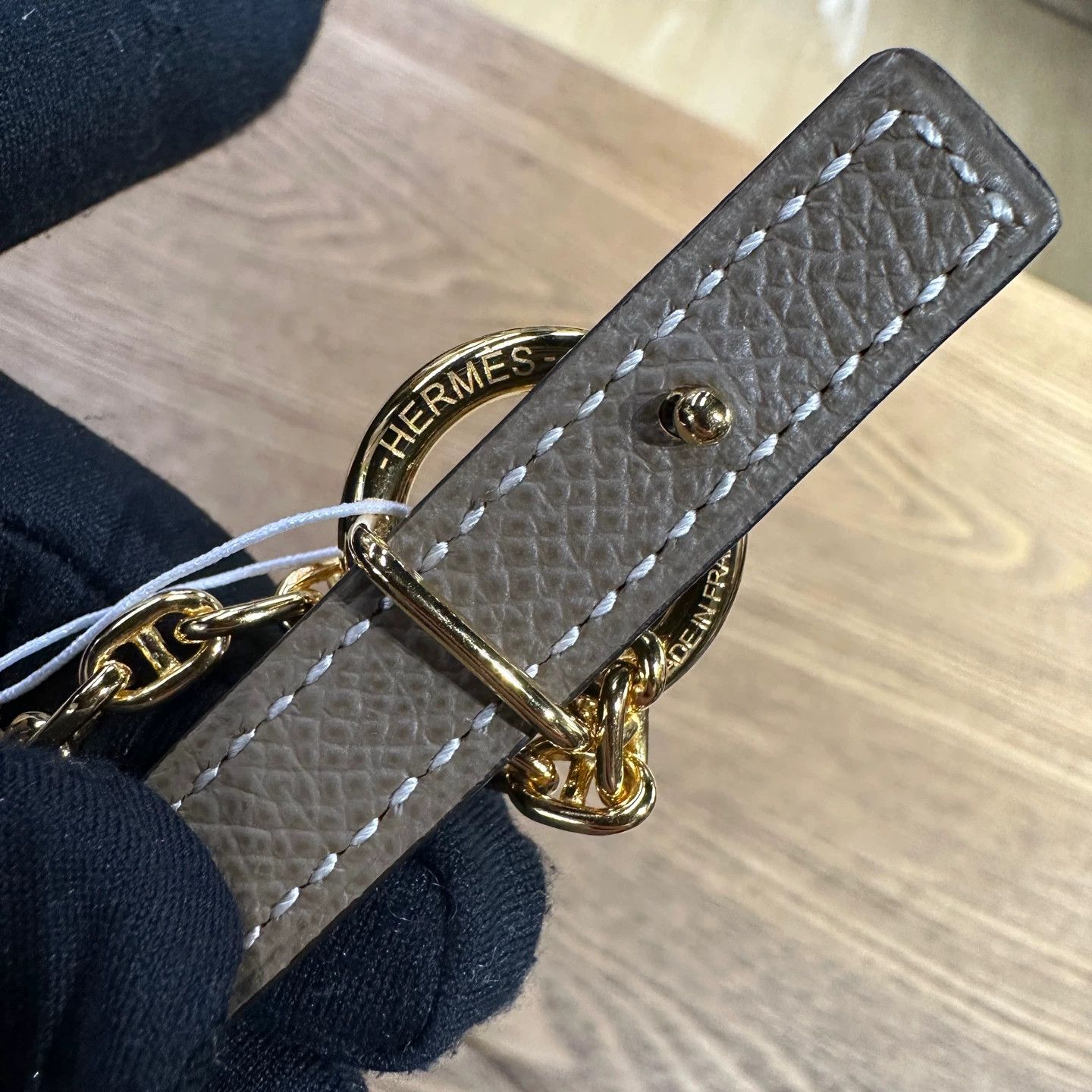Hermes Hermes Chain Gold Buckle Belt may424 Size ONE SIZE - 3 Thumbnail