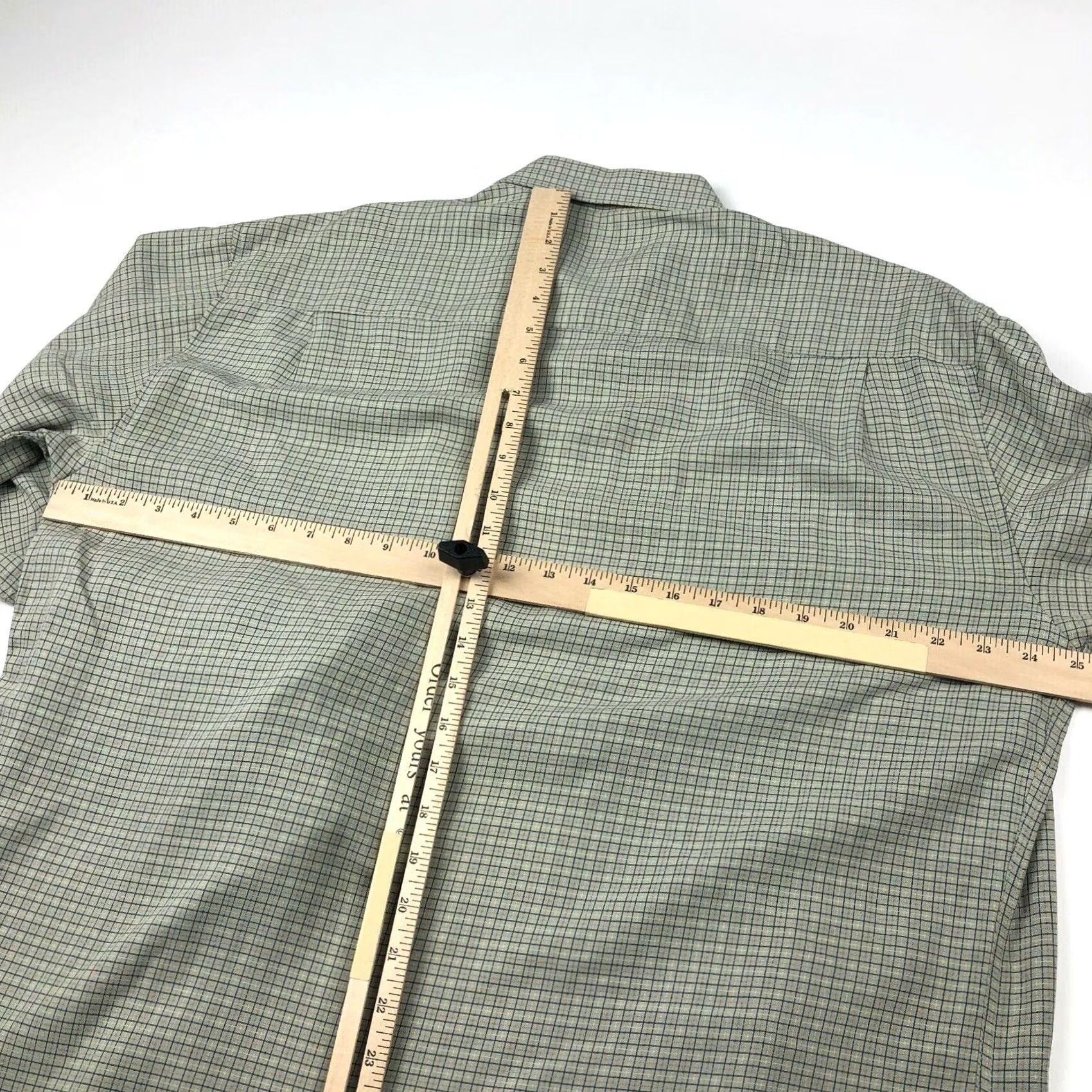 BUGATCHI Bugatchi Uomo Dress Shirt Large Gray Modal Rayon Mens Button Front Long Sleeve Shirt Size 42R - 3 Thumbnail