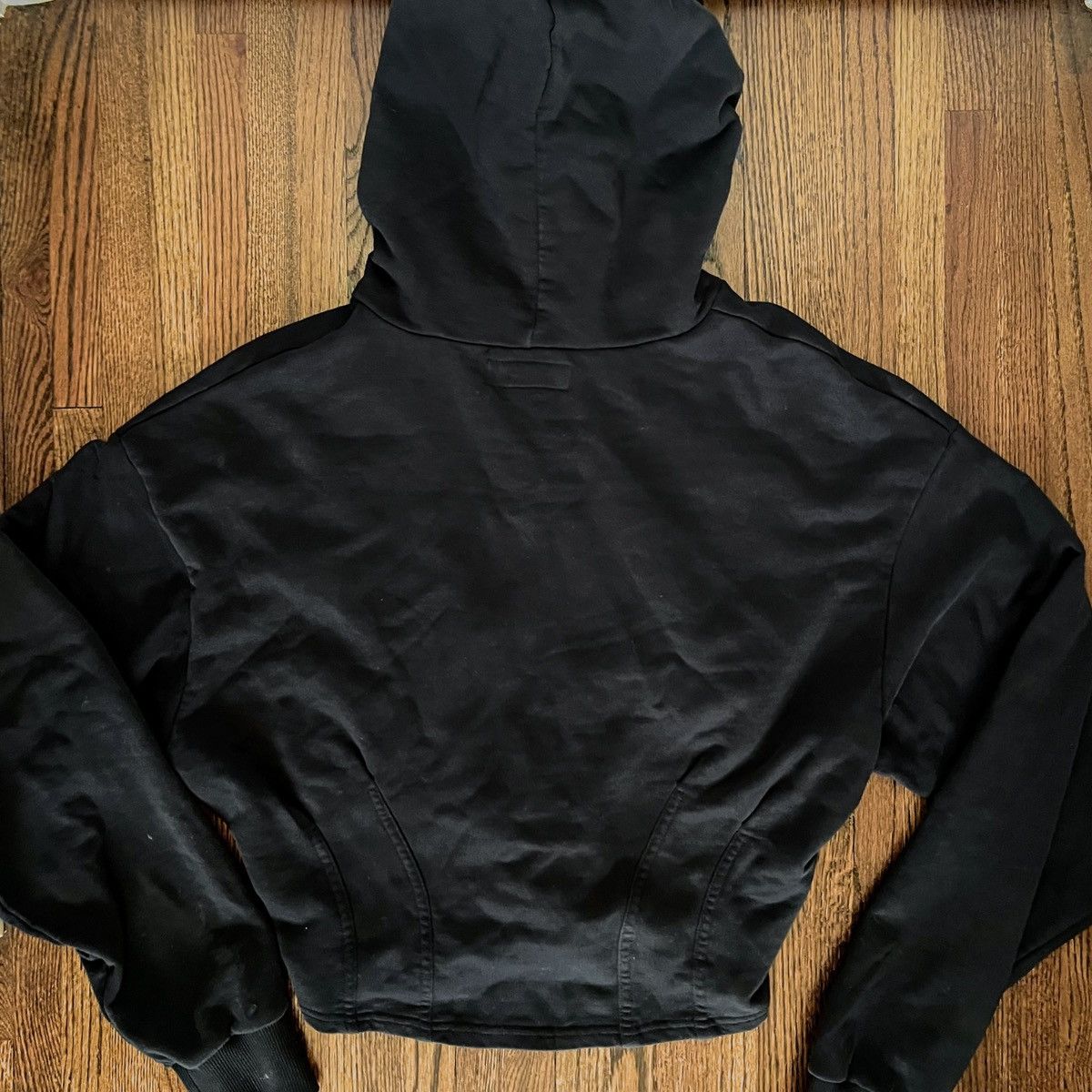 Zara Zara Men Ribbed & Cropped Hoodie (Man Berlin Edition) Size US M / EU 48-50 / 2 - 3 Thumbnail