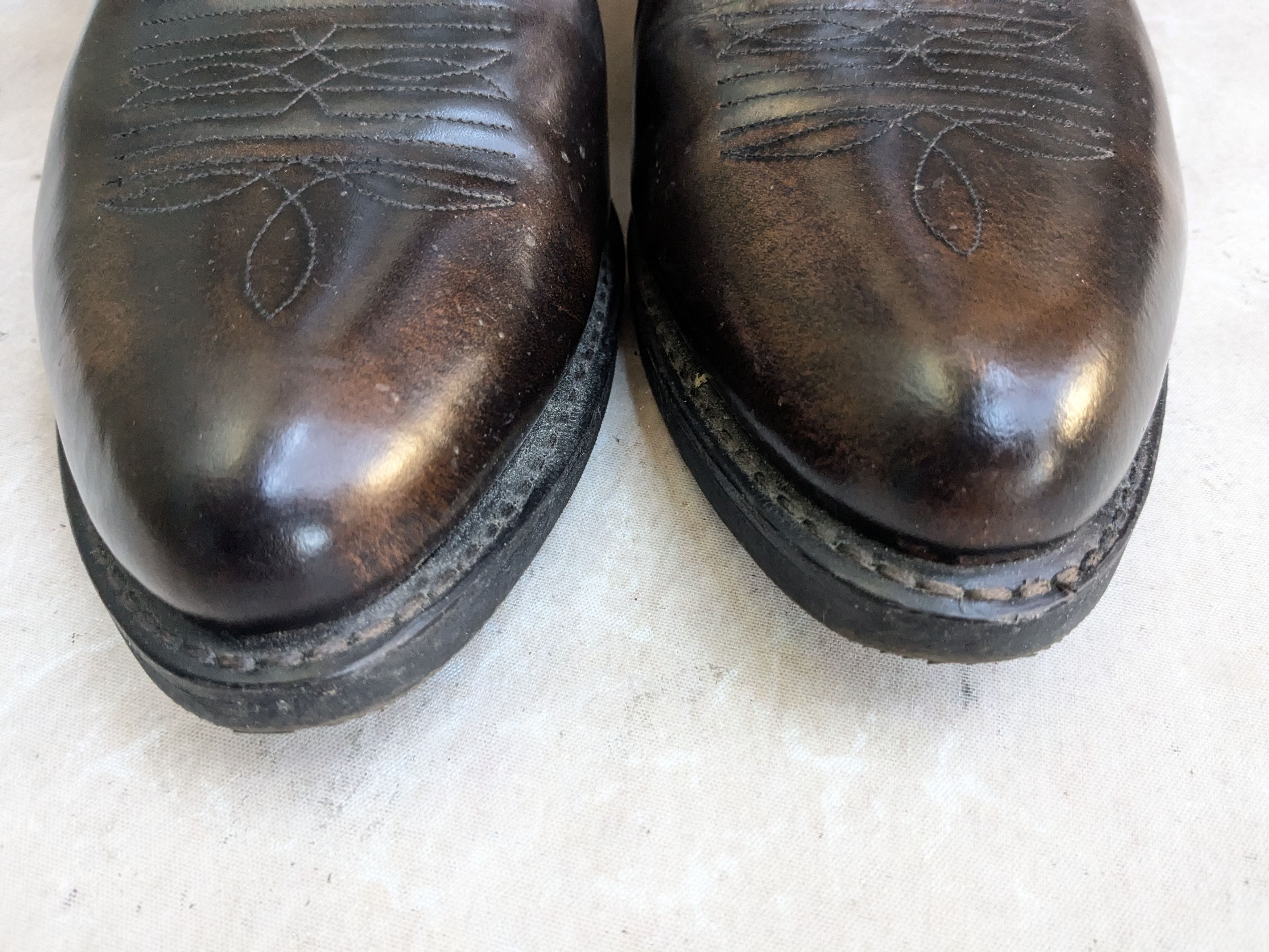 Genuine Leather Laredo Side Zip Boots Brown 11 Wide Leather Size US 11 / EU 44 - 4 Thumbnail