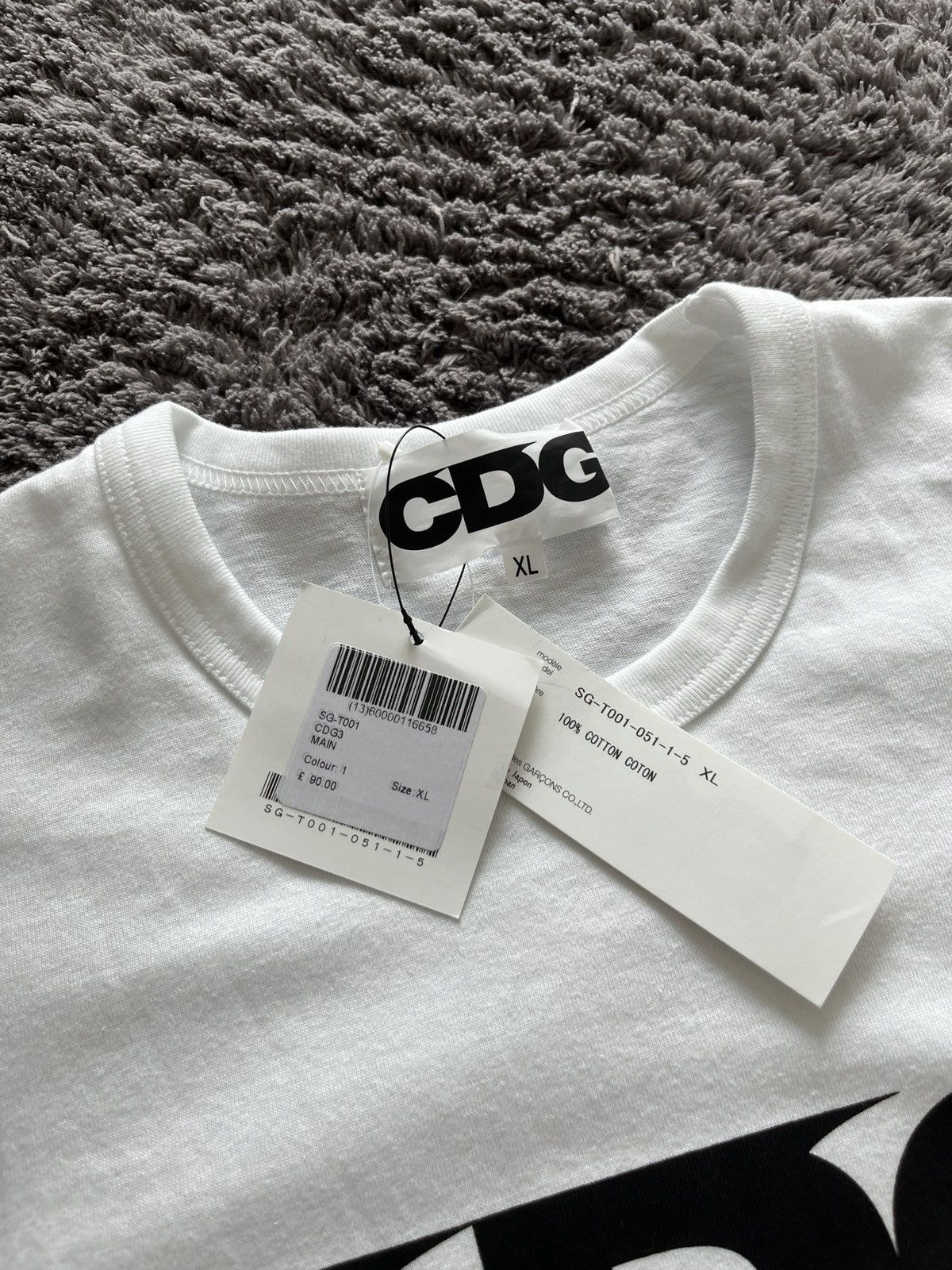 Comme des Garcons Comme Des Garçon x CPFM white Graphic T-shirt XL Size US XL / EU 56 / 4 - 3 Thumbnail