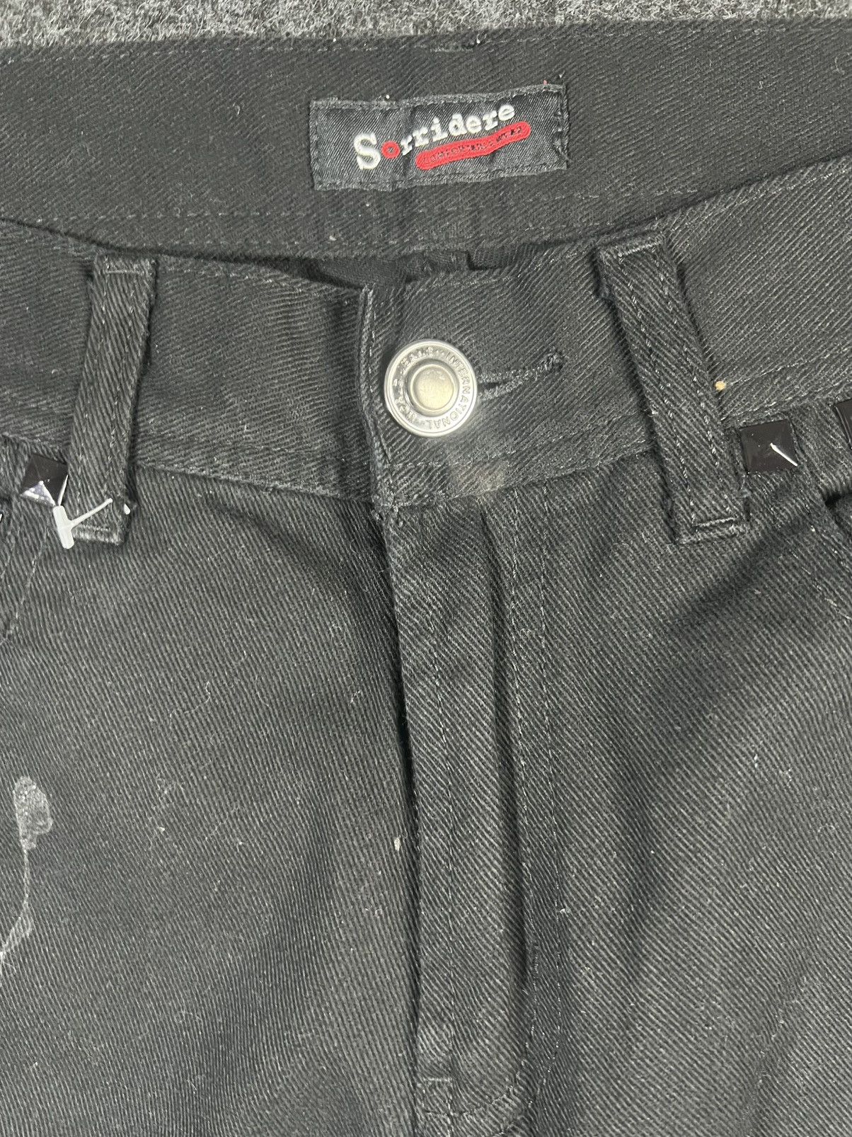 If Six Was Nine Sorridere Paint Splatter Jeans Flare Bondage Punk Size US 30 / EU 46 - 3 Thumbnail