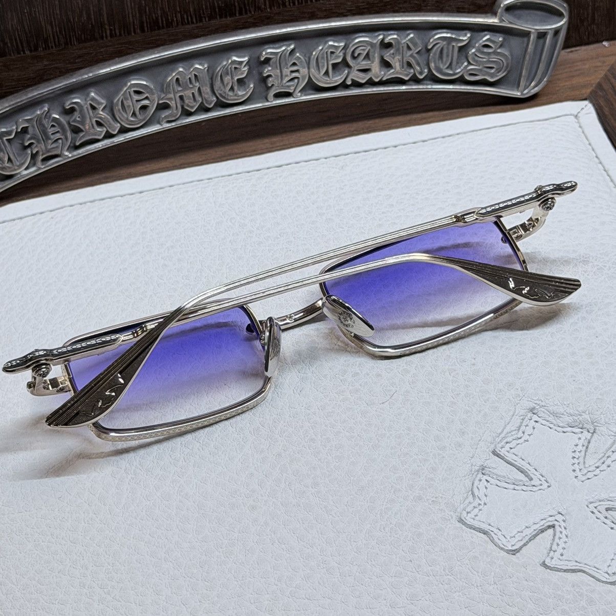Chrome Hearts Chrome Hearts Buckle Rider 1/1 Sunglasses Size ONE SIZE - 2 Thumbnail