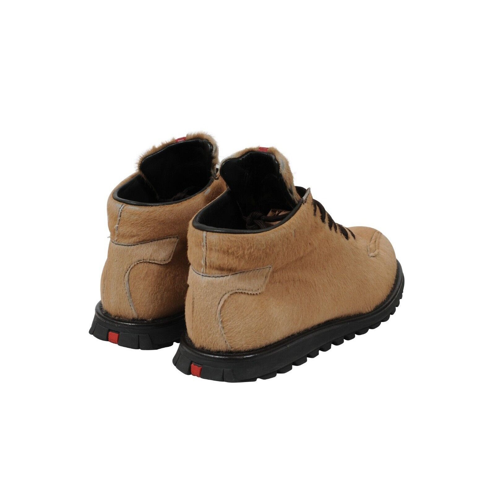 Prada Hiking Boots Brown Tan Ponyhair - 02069 Size US 7.5 / EU 40-41 - 7 Thumbnail