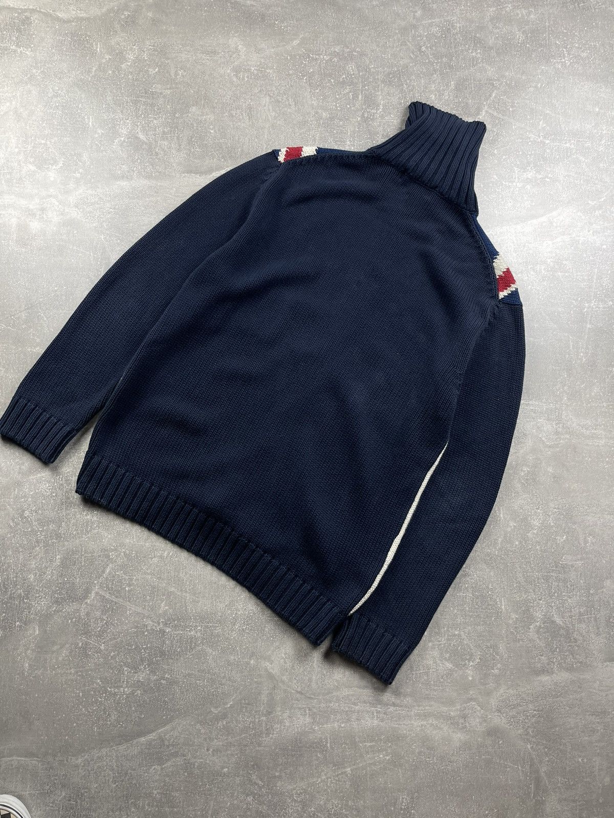 Other John by John Ashfield Union Jack Knit Half-Zip Sweater Size US L / EU 52-54 / 3 - 7 Thumbnail