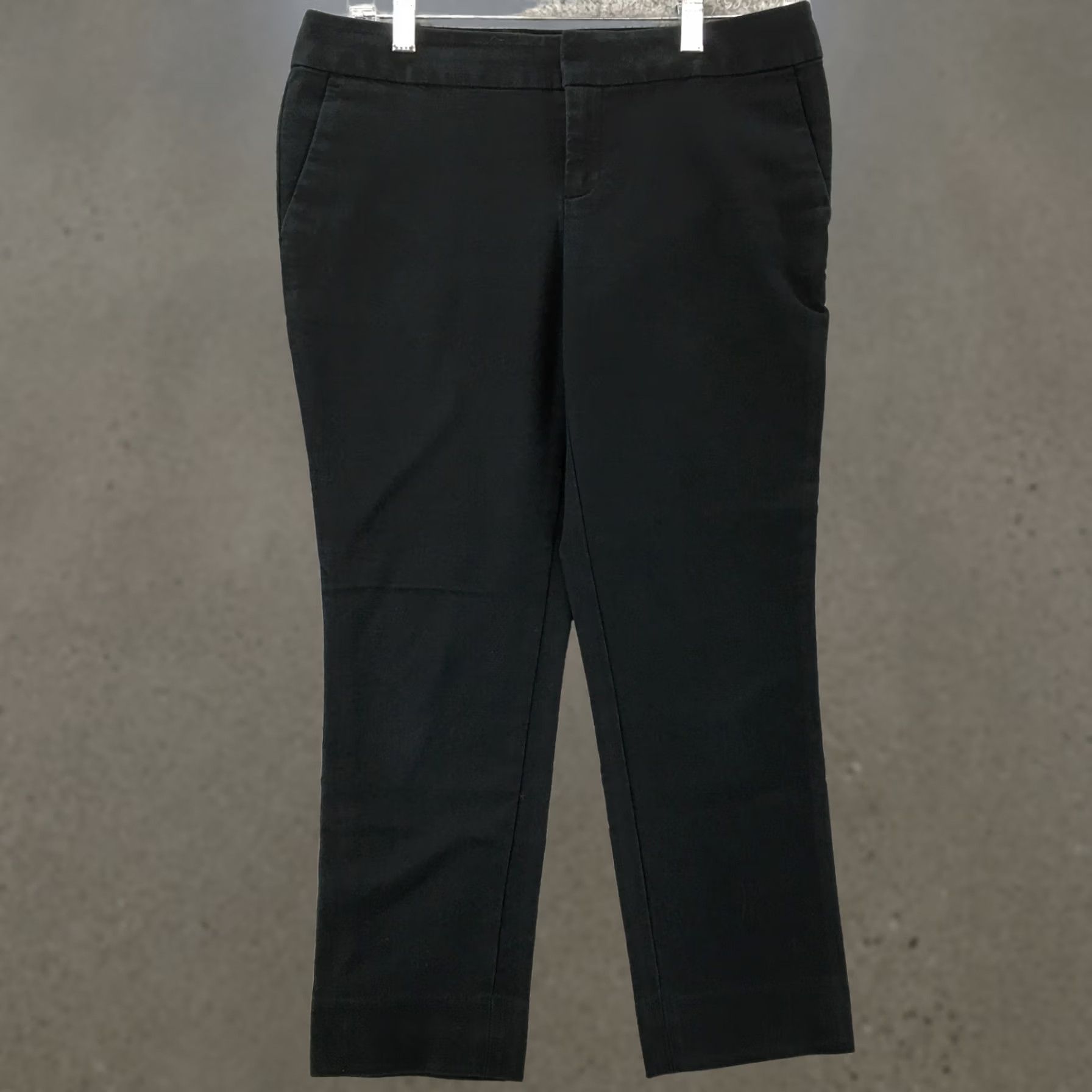 Banana Republic Banana Republic Hampton Fit Cropped Pants Womens 6P Black Mid Rise Tapered Flat Front Pockets Casual Size 28" / US 6 / IT 42 - 1 Thumbnail