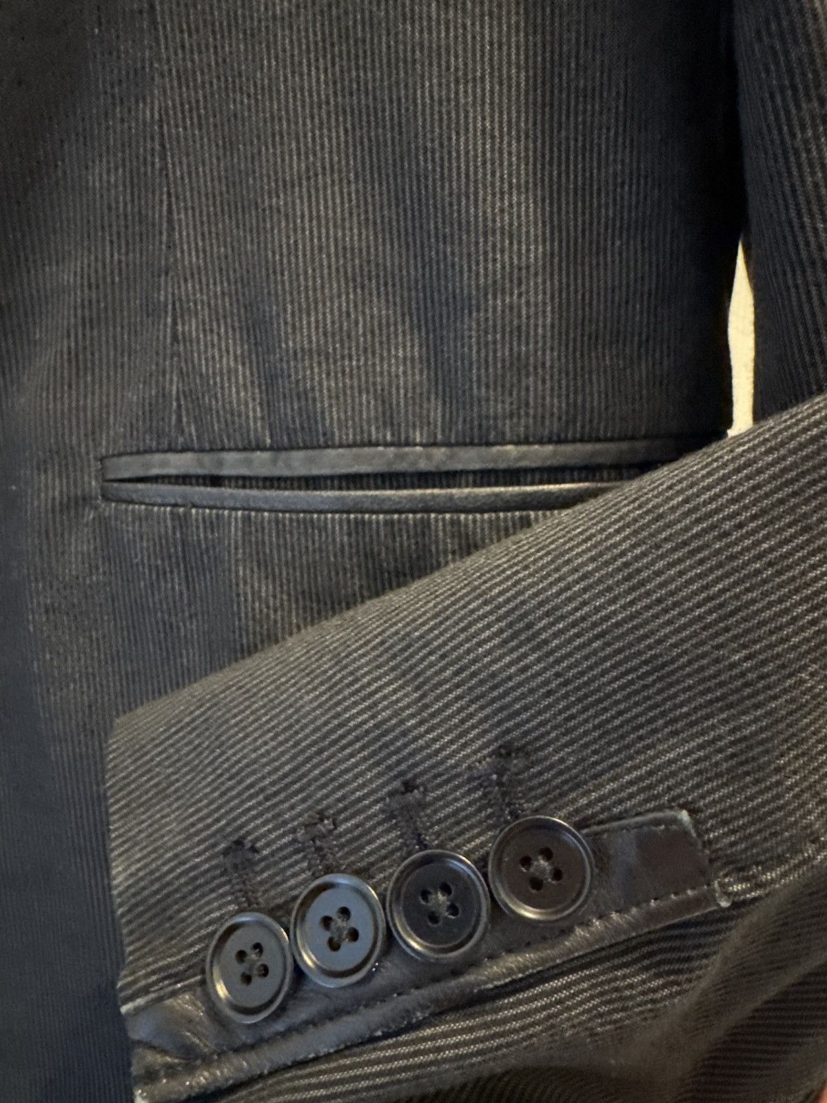 John Varvatos John varvatos cotton and leather 'silo' jacket blazer Size 42R - 5 Thumbnail