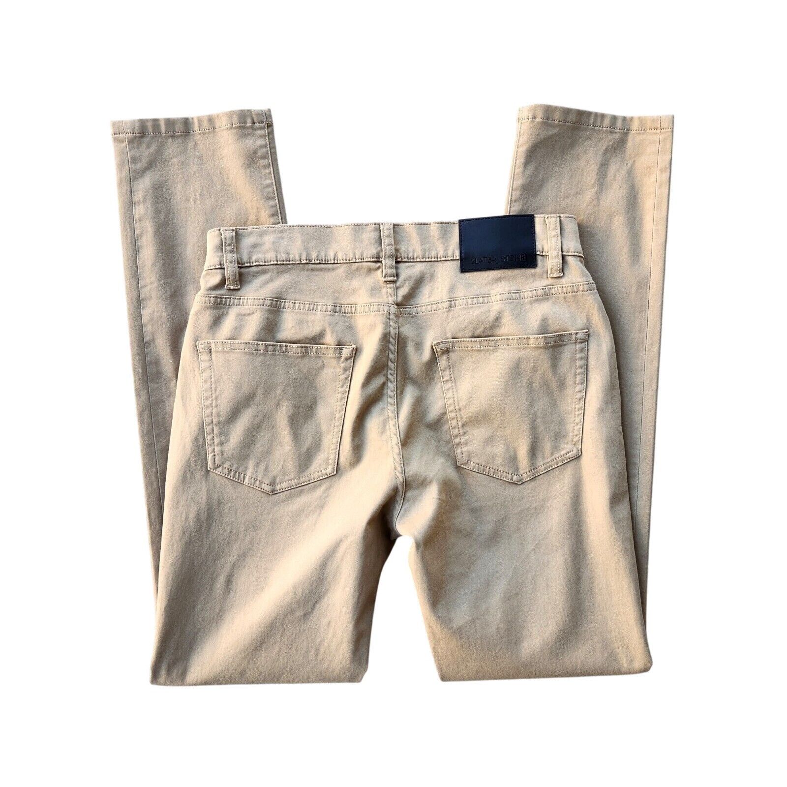 Slate & Stone Slate And Stone Men's Tan Denim Sloan Casual Jeans W31 L32 Size US 31 - 3 Thumbnail