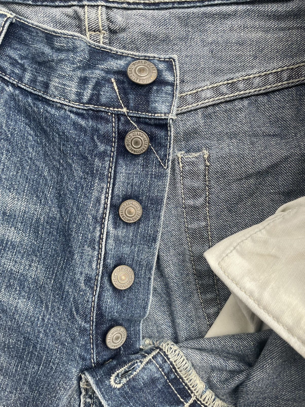 If Six Was Nine Press Clothing Distresed Denim Size US 33 - 17 Thumbnail