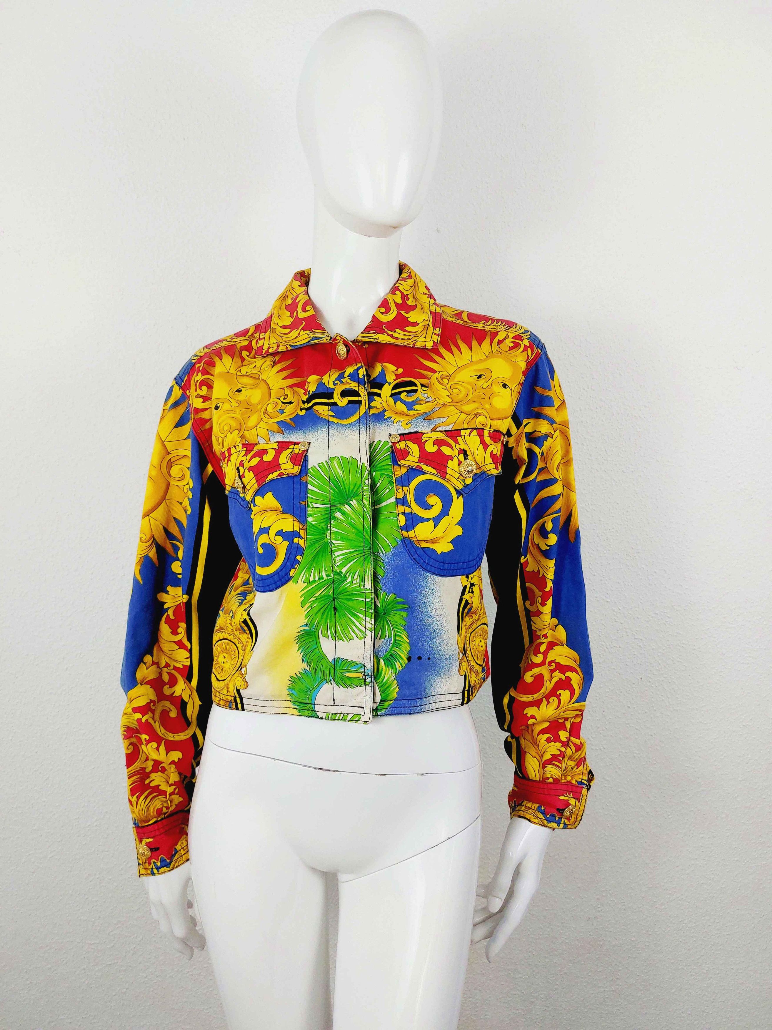 Versace Jeans Couture Gianni Versace Couture Moon Sun Baroque Miami Jacket Size US S / EU 44-46 / 1 - 9 Thumbnail
