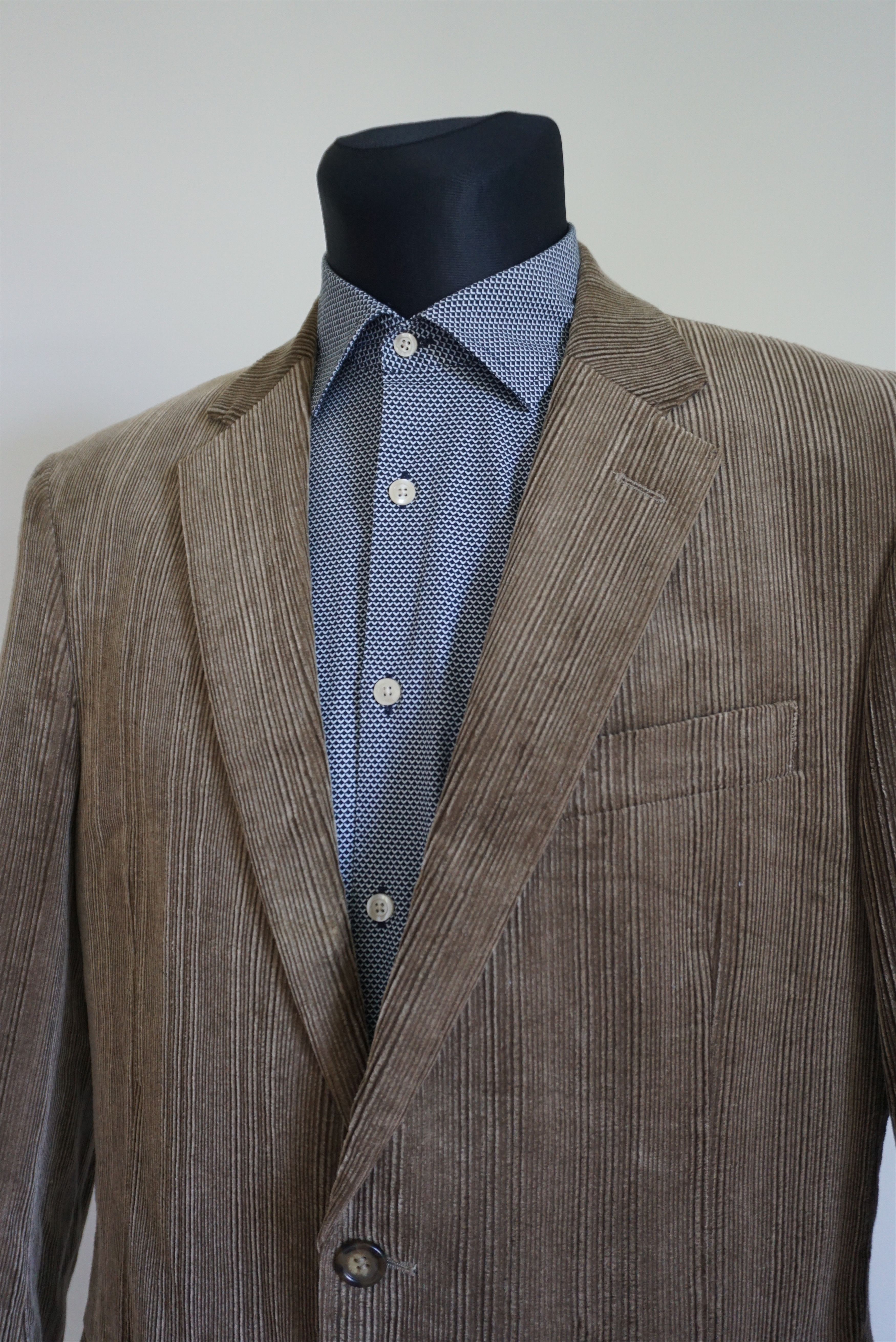 Vintage Rappson L casual jacket 50 UK 40 blazer corduroy cord suit Size 40R - 4 Thumbnail