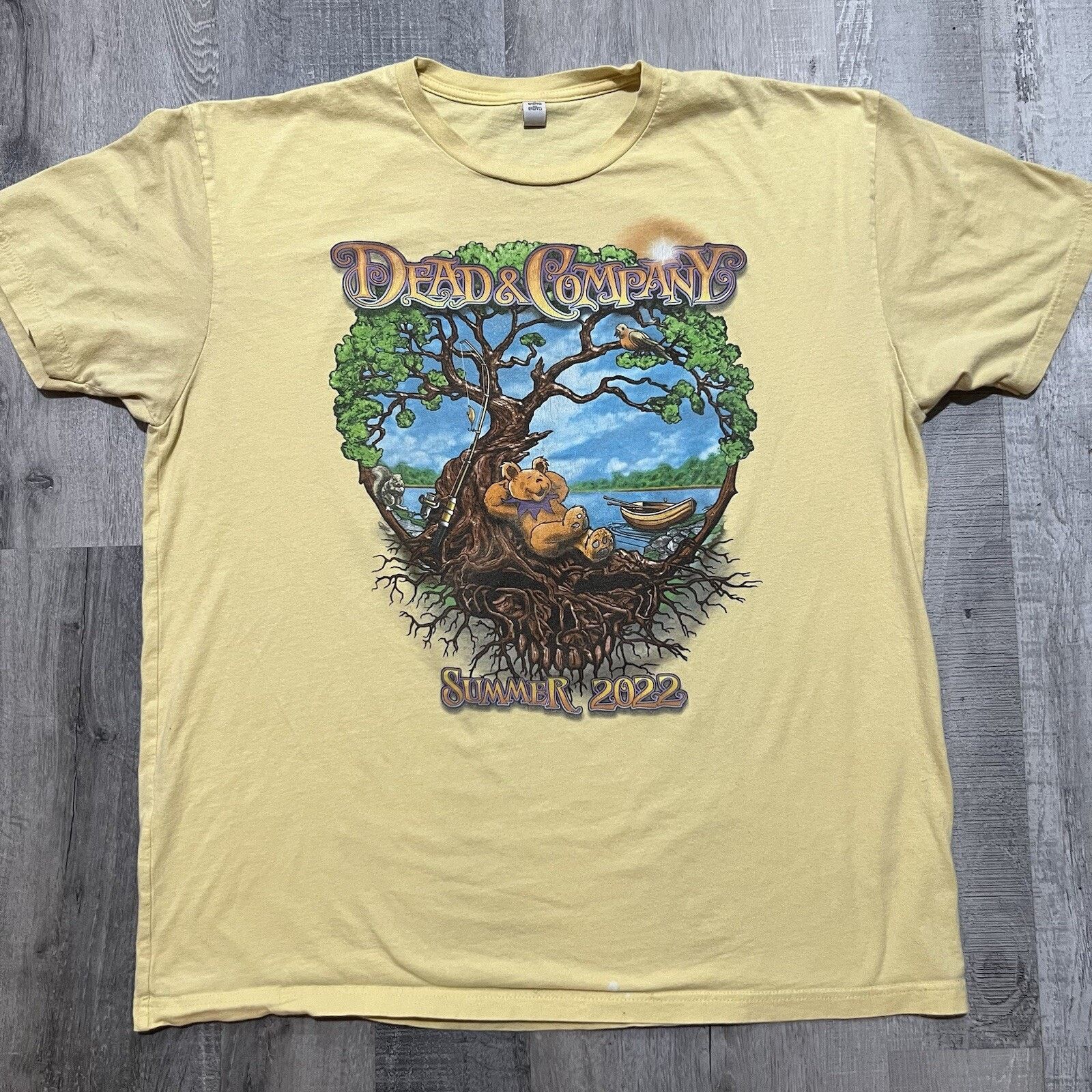 Next Level Dead & Company 2022 Tour Shirt Grateful Dead Yellow SZ XL Size US XL / EU 56 / 4 - 1 Thumbnail