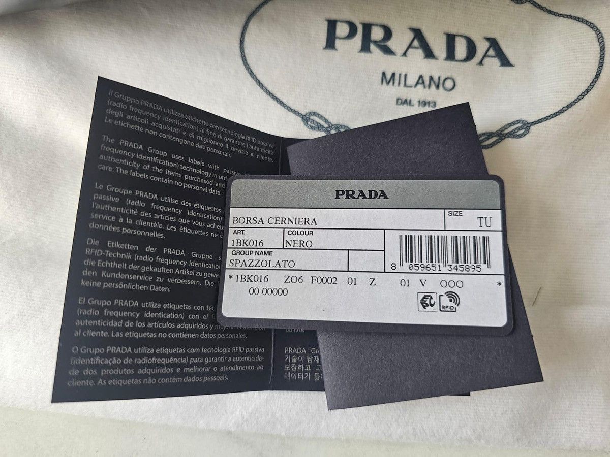 Prada Prada Borsa Cerniera in pelle black leather handbag Size ONE SIZE - 7 Thumbnail