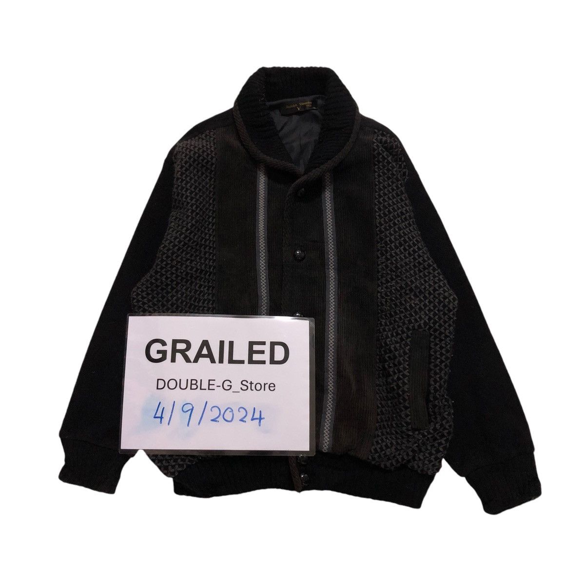 Japanese Brand × Vintage 📌VINTAGE BOMBER JACKET KNIT RUDOLF VALENTINO Size US M / EU 48-50 / 2 - 1 Thumbnail