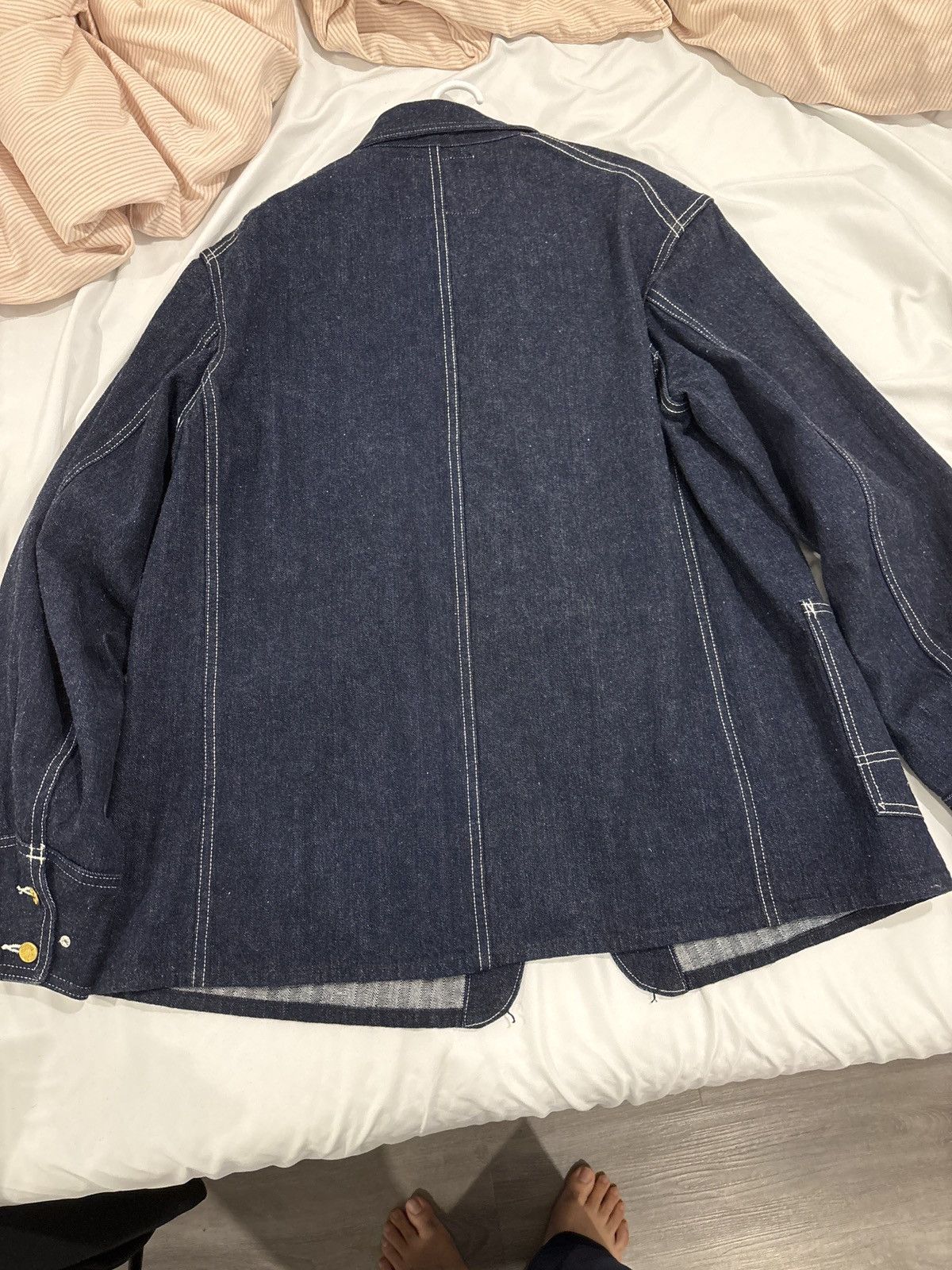 Warehouse & Co. Warehouse and co "Lot 2165 INDIGO HERRINGBONE COVERall Size US XL / EU 56 / 4 - 4 Thumbnail