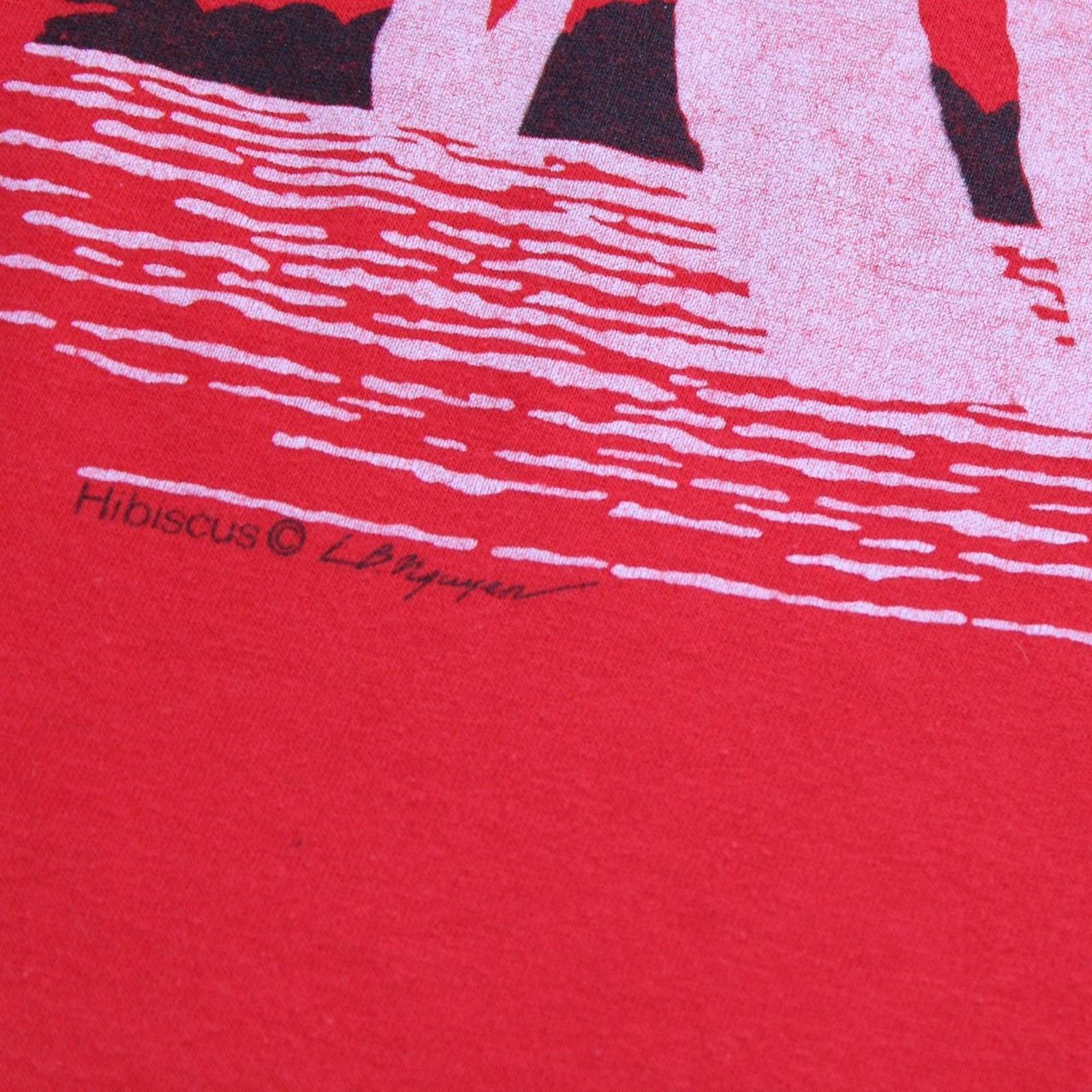 & Other Stories Red Vintage 90’s Hawaiian Sailboats Graphic Tee Size US L / EU 52-54 / 3 - 3 Thumbnail