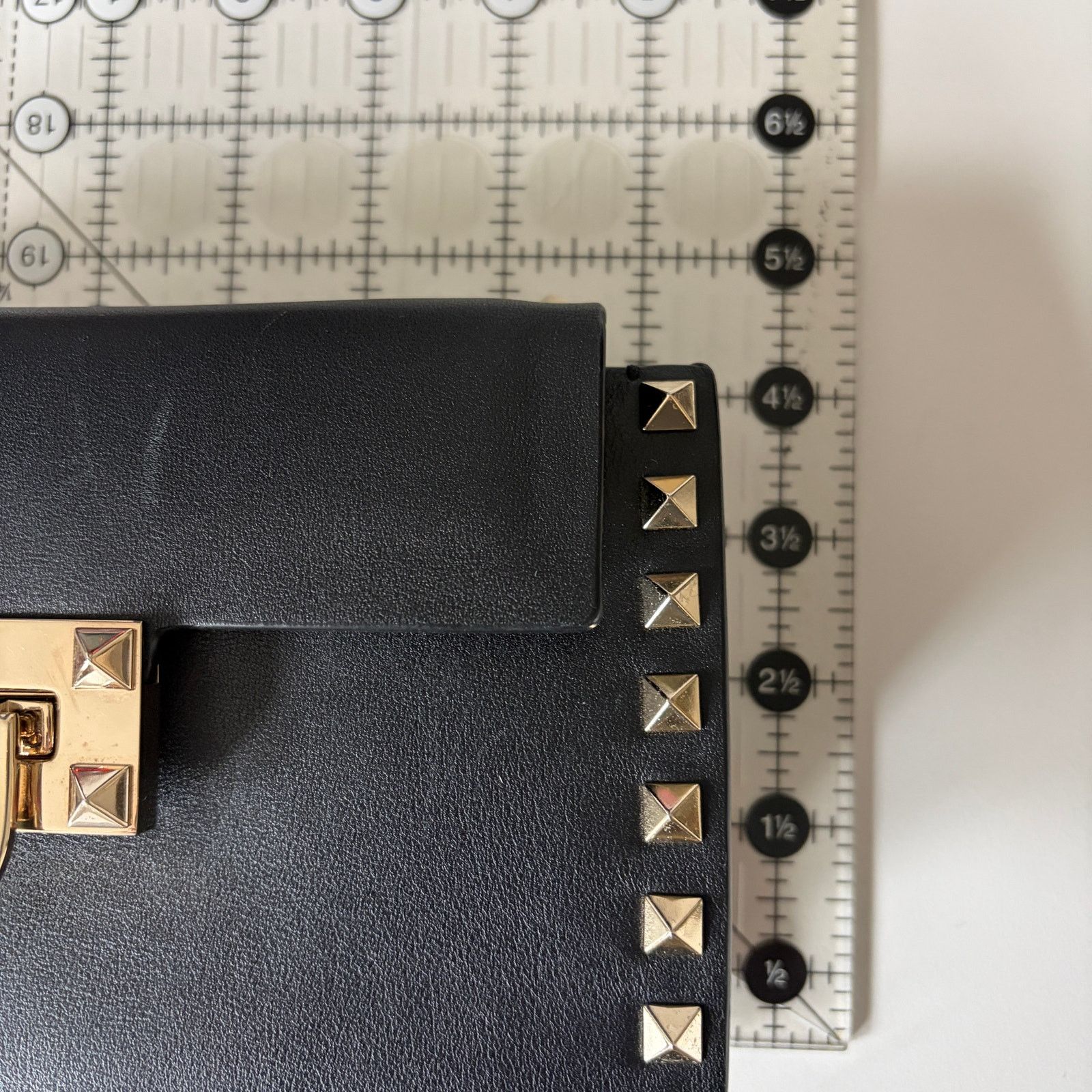 Valentino Valentino Rockstud Flap Convertible Black Leather Bag + COA Size ONE SIZE - 8 Thumbnail