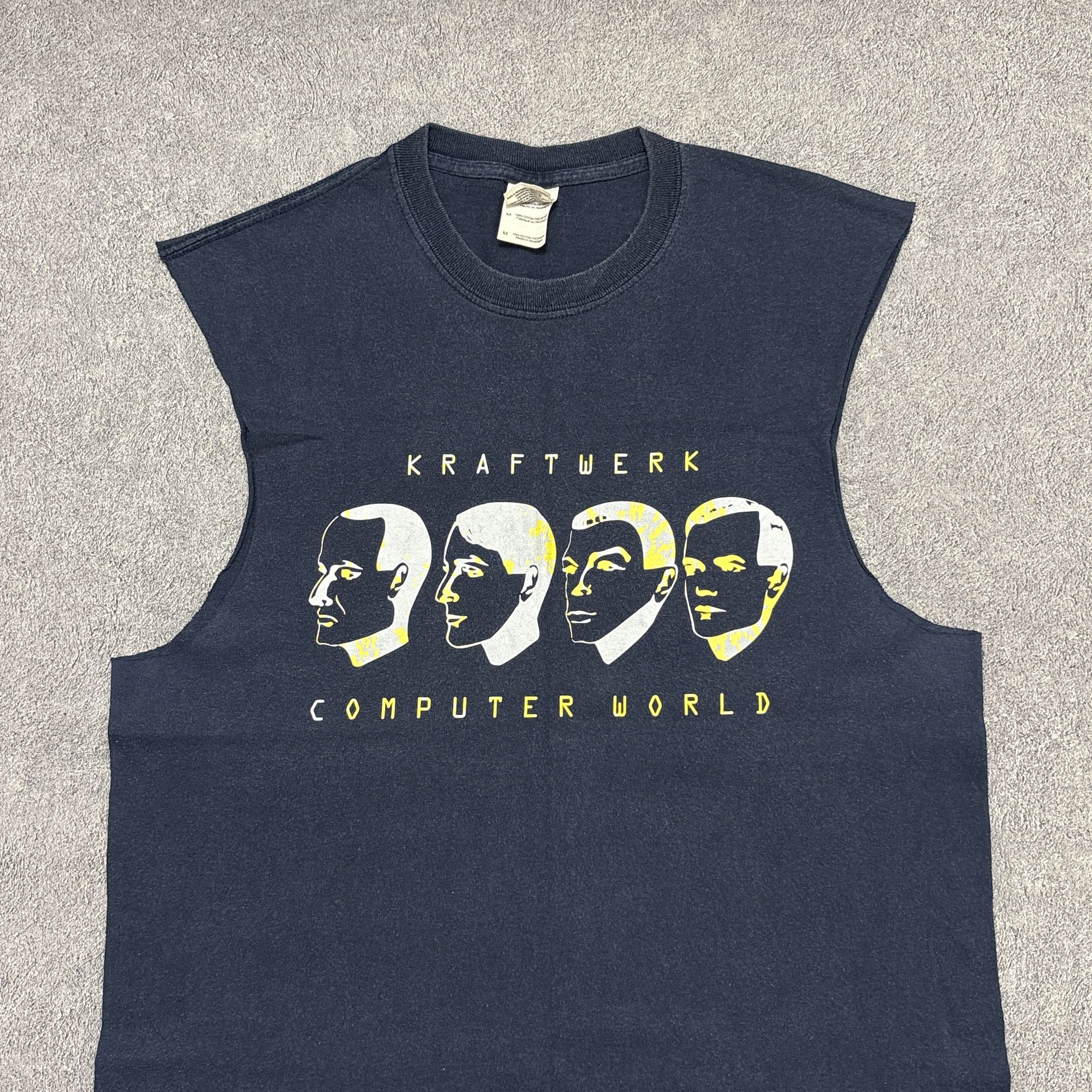 Band Tees Vintage Kraftwerk Shirt Tank Top Sleeveless Tour Band Tee Size US M / EU 48-50 / 2 - 2 Thumbnail