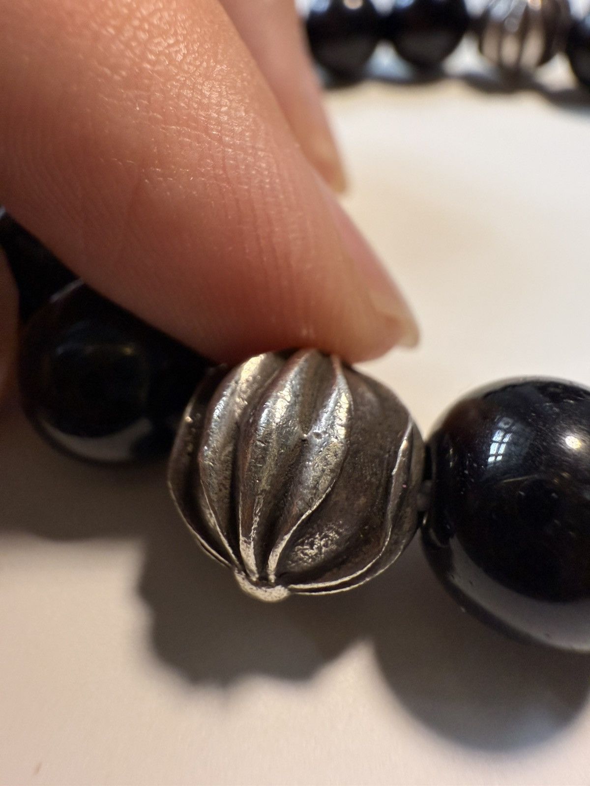 Chrome Hearts Chrome hearts onyx 10mm beads bracelet Size ONE SIZE - 11 Thumbnail