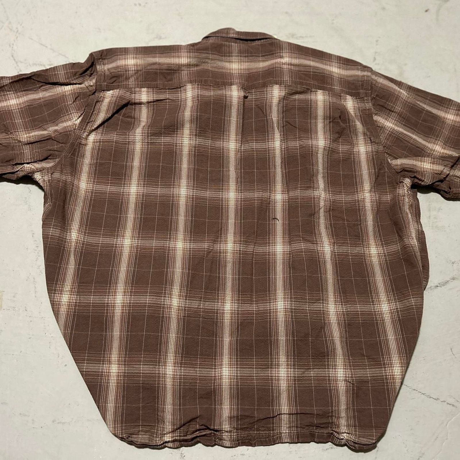 Carhartt **Carhartt Men's Brown Plaid Short Sleeve Shirt** Size US XL / EU 56 / 4 - 4 Thumbnail