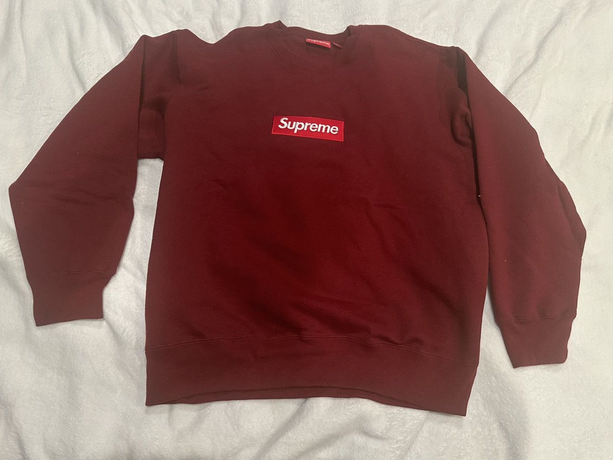 supreme box logo crewneck Cardinal メンズ トップス-純正 安い販売