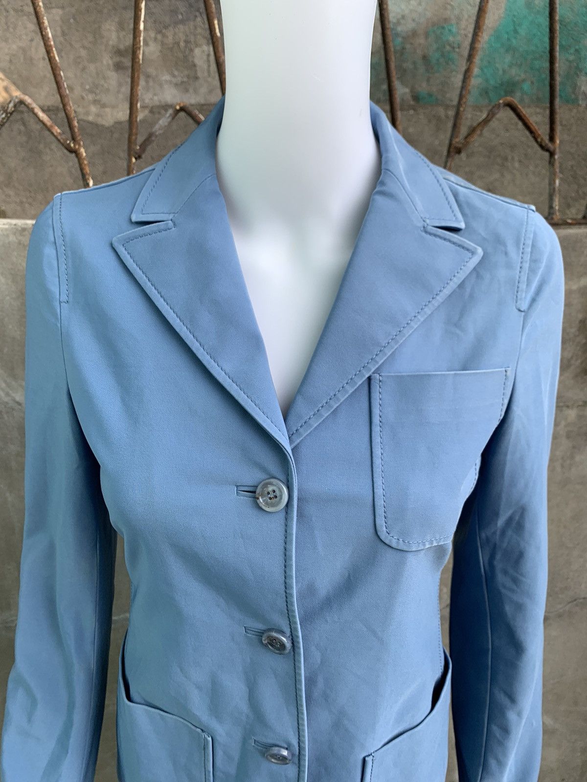 Prada Nylon Single Breasted Blazer Size M / US 6-8 / IT 42-44 - 4 Thumbnail