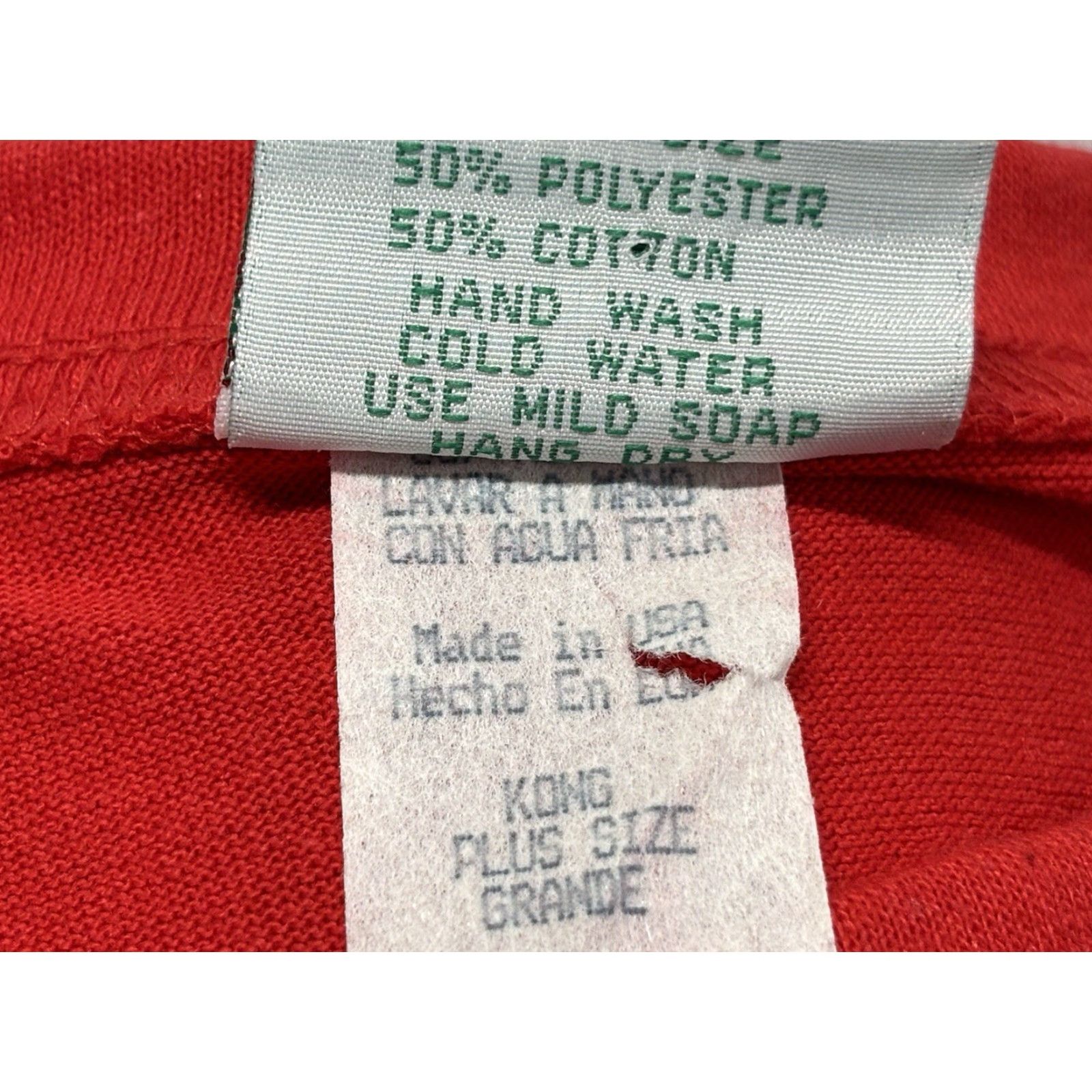 Vintage VINTAGE Unbranded Plus Size T-Shirt with Shoulder Pads, 90s, Red, 2X/3X, Womens, Made in USA Size XXL / US 16-18 / IT 52-54 - 8 Thumbnail