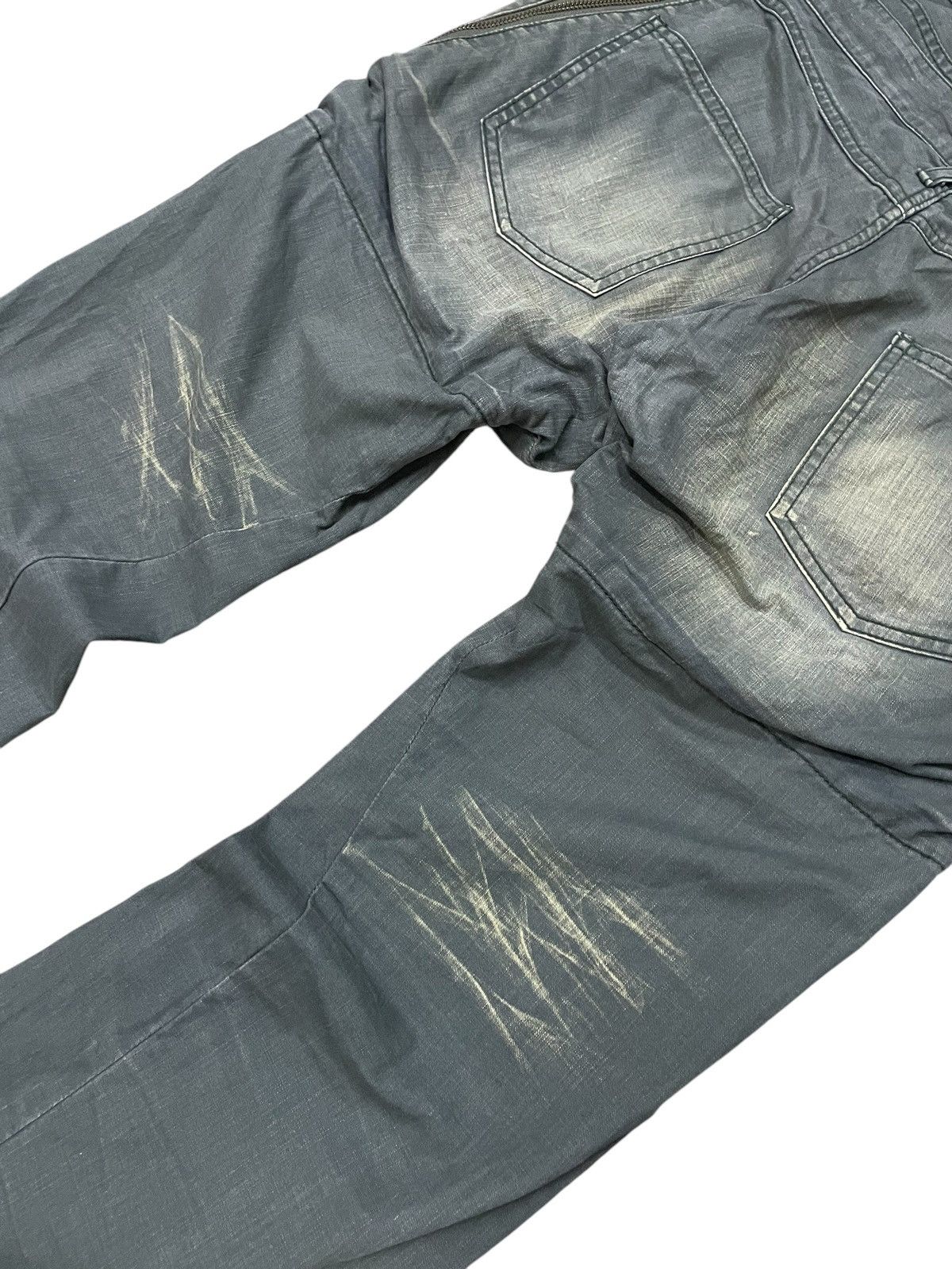 5351 POUR LES HOMMES × PPFM PPFM Japan Layered Double Waist Pocket Punk Wash Pants Size US 34 / EU 50 - 16 Thumbnail