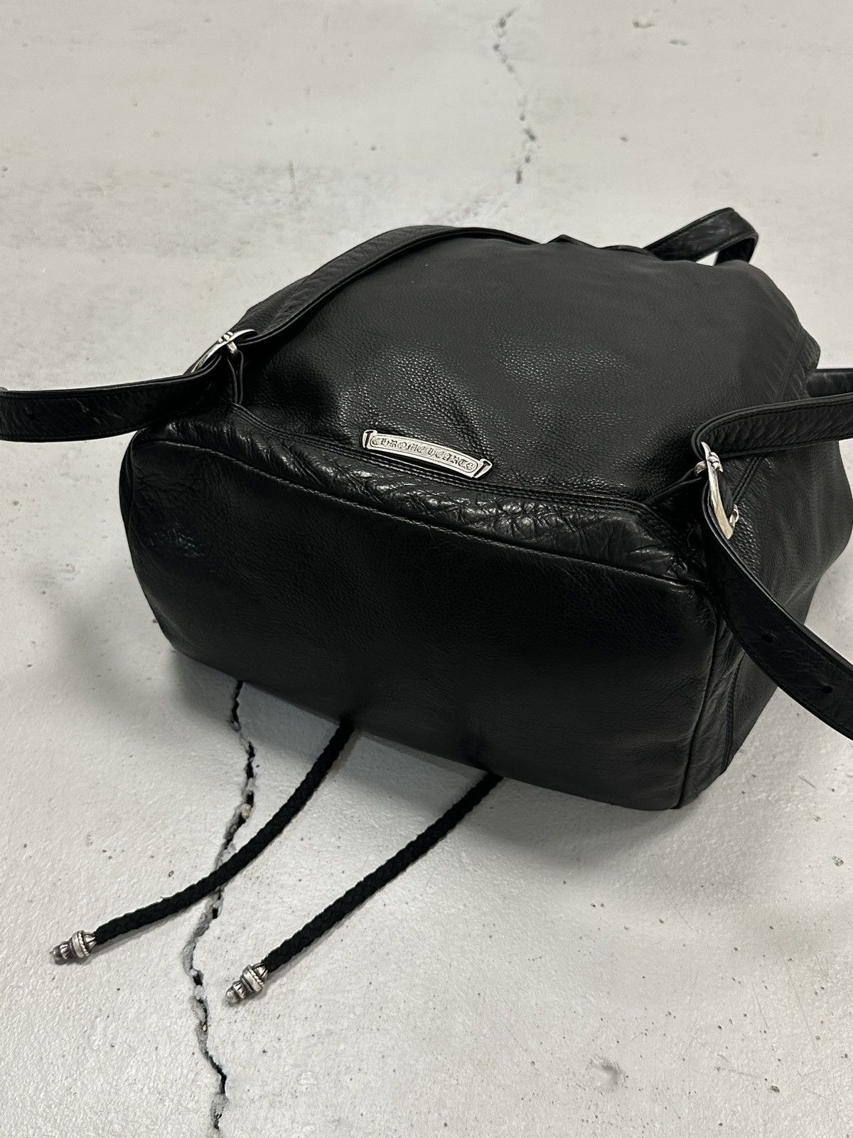 Chrome Hearts Chrome Hearts Flooded Leather Patch Drawstring Backpack Size ONE SIZE - 11 Thumbnail