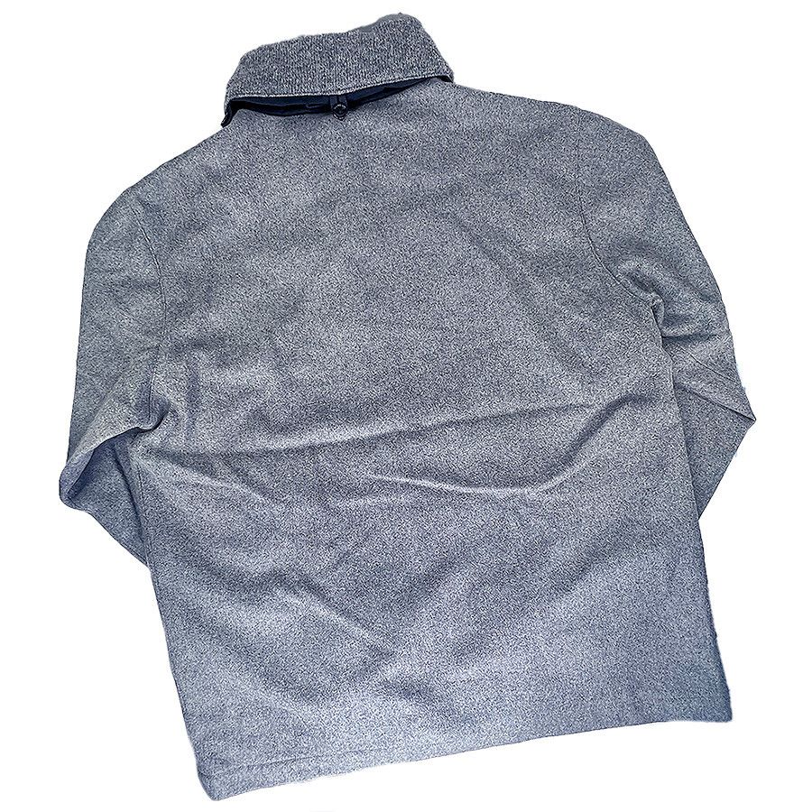 Banana Republic Banana Republic Vintage Gray Flannel Zippered Coat with Hood Size US M / EU 48-50 / 2 - 5 Thumbnail