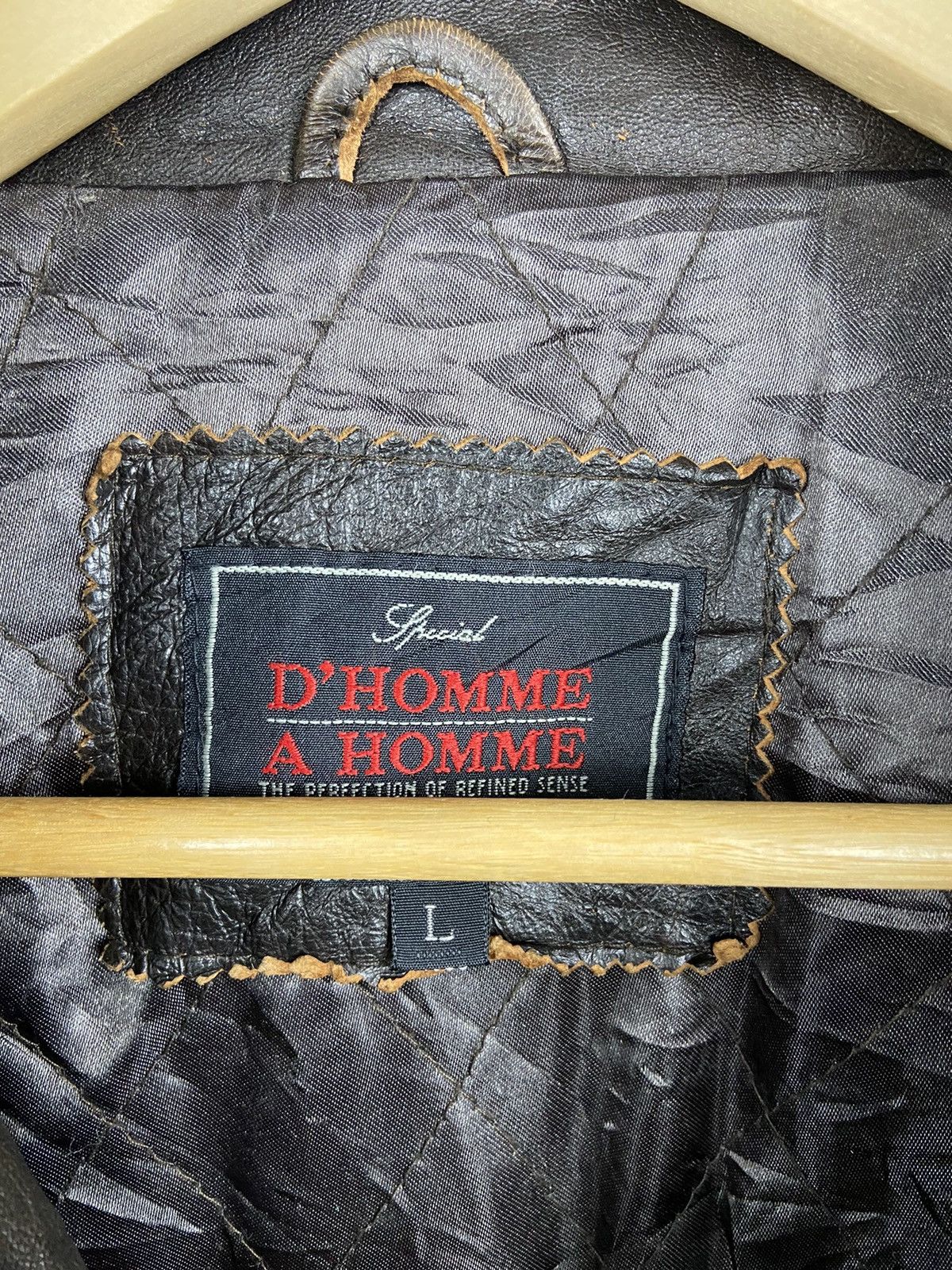 Japanese Brand × Vintage Special Leather D Homme Jacket Size US L / EU 52-54 / 3 - 7 Thumbnail