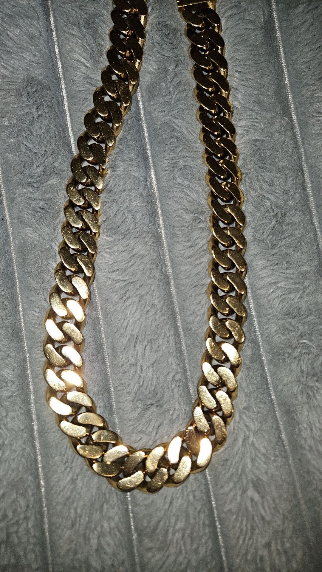 Other Huge 18mm Gold Plated Diamond Cut GLD Cuban Chain 20in Size ONE SIZE - 3 Thumbnail