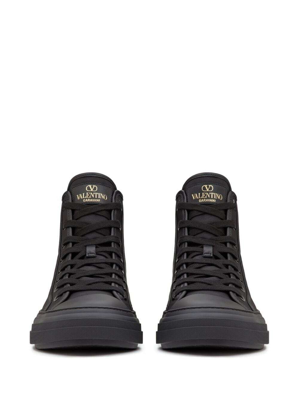 Valentino o1y0525 Hi-Top Sneakers in Black Size US 7 / EU 40 - 4 Thumbnail