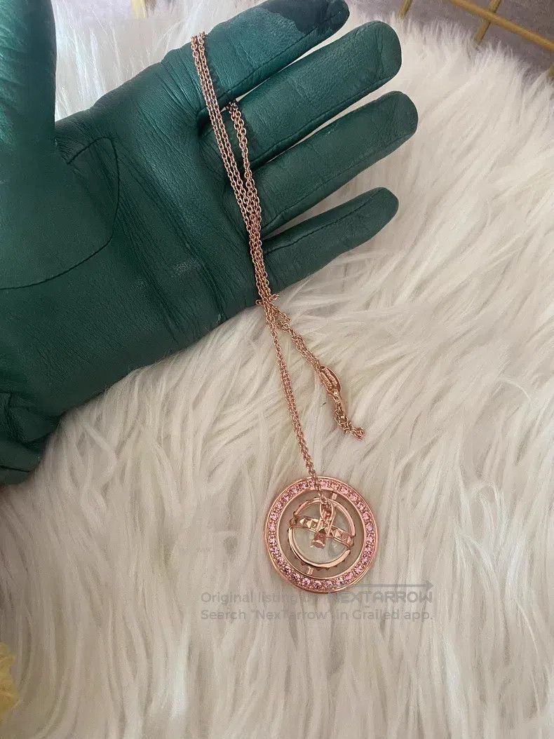 Vivienne Westwood Vivienne Westwood Large pink pina necklace orb necklace Size ONE SIZE - 5 Thumbnail