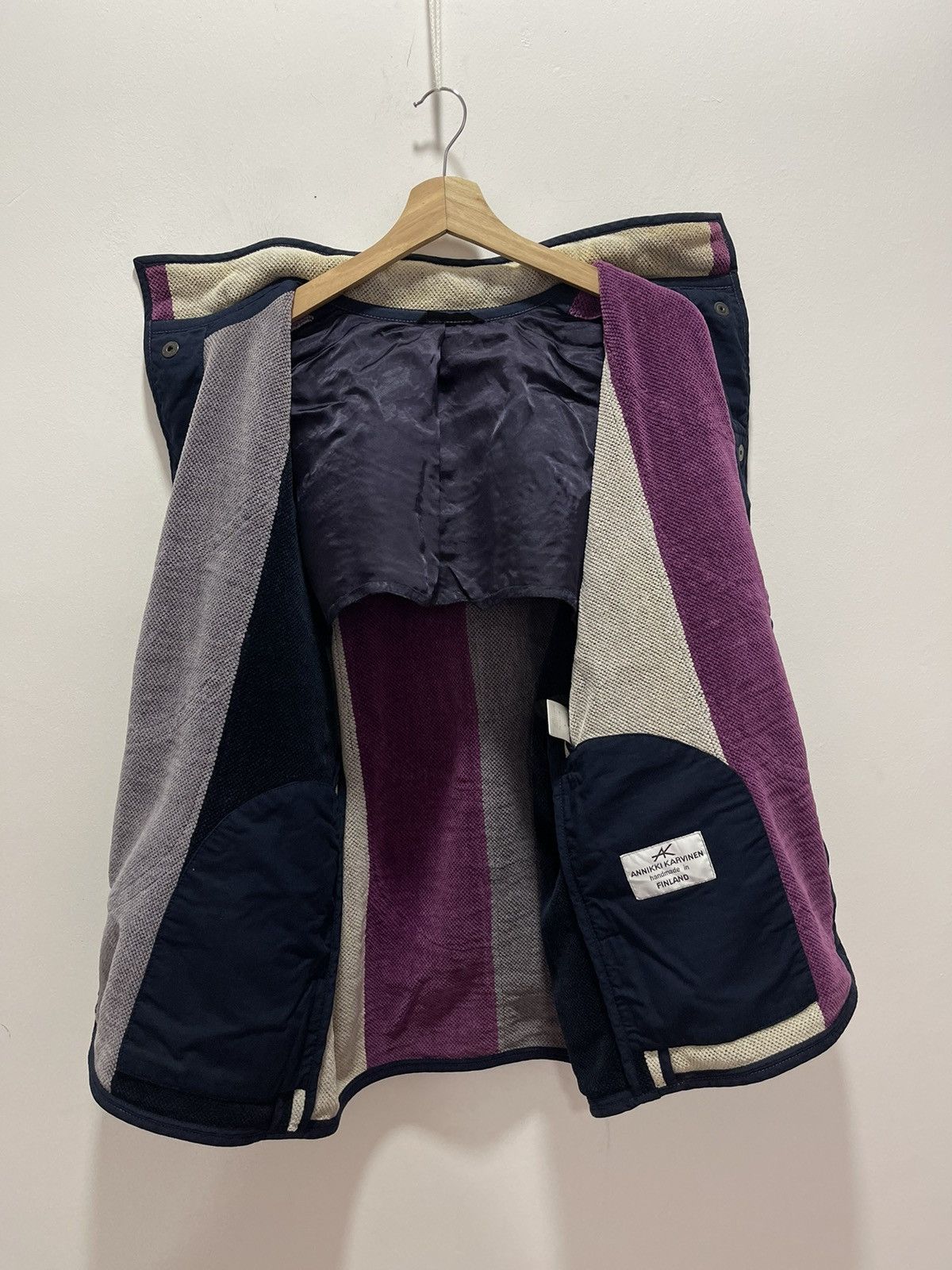 Annikki Karvinen DESIGNER ANNIKKI KARVINEN HANDMADE MULTICOLOR JACKET Size US S / EU 44-46 / 1 - 10 Thumbnail