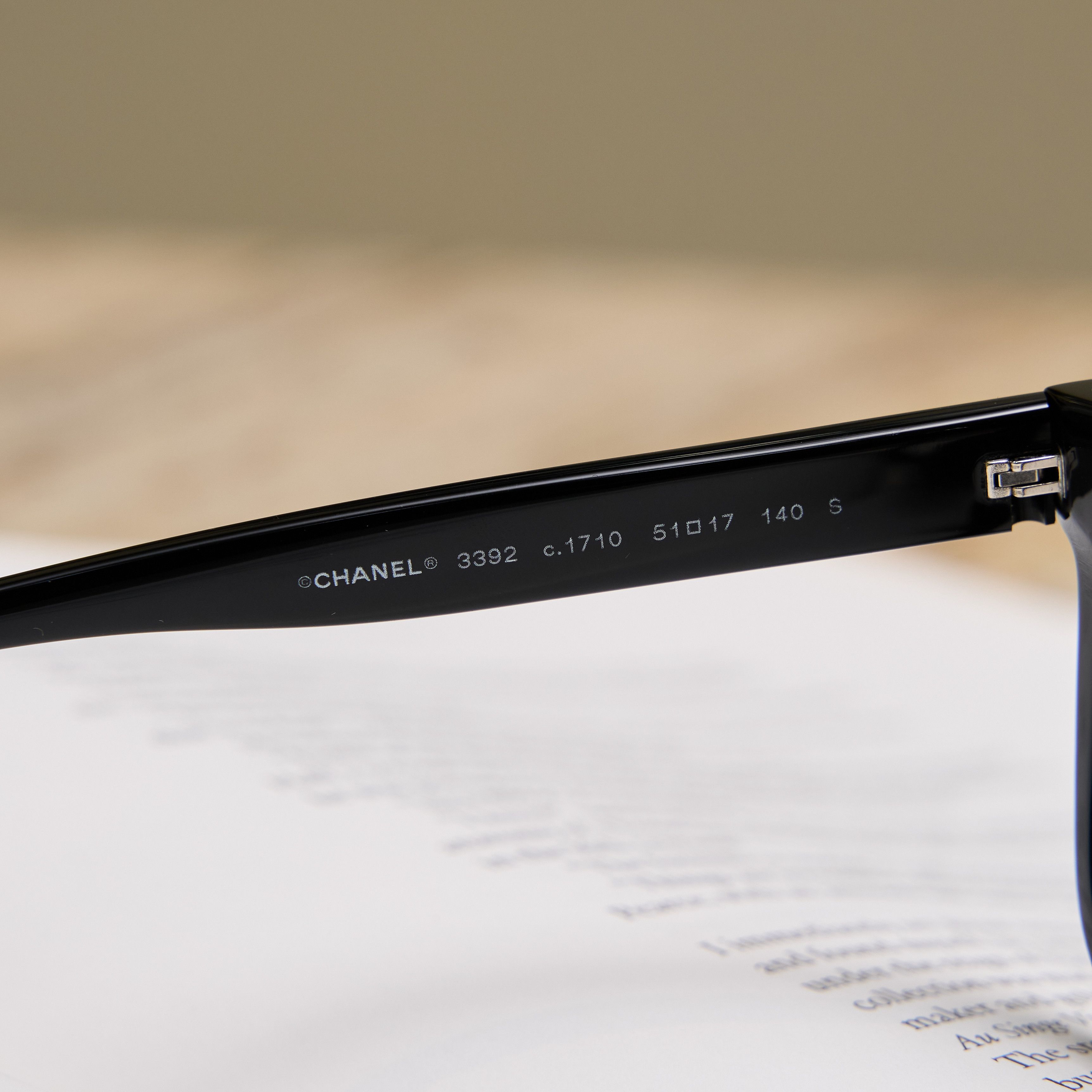 Chanel CHANEL 0CH3392 1710 Sunglasses BLACK Size ONE SIZE - 5 Thumbnail