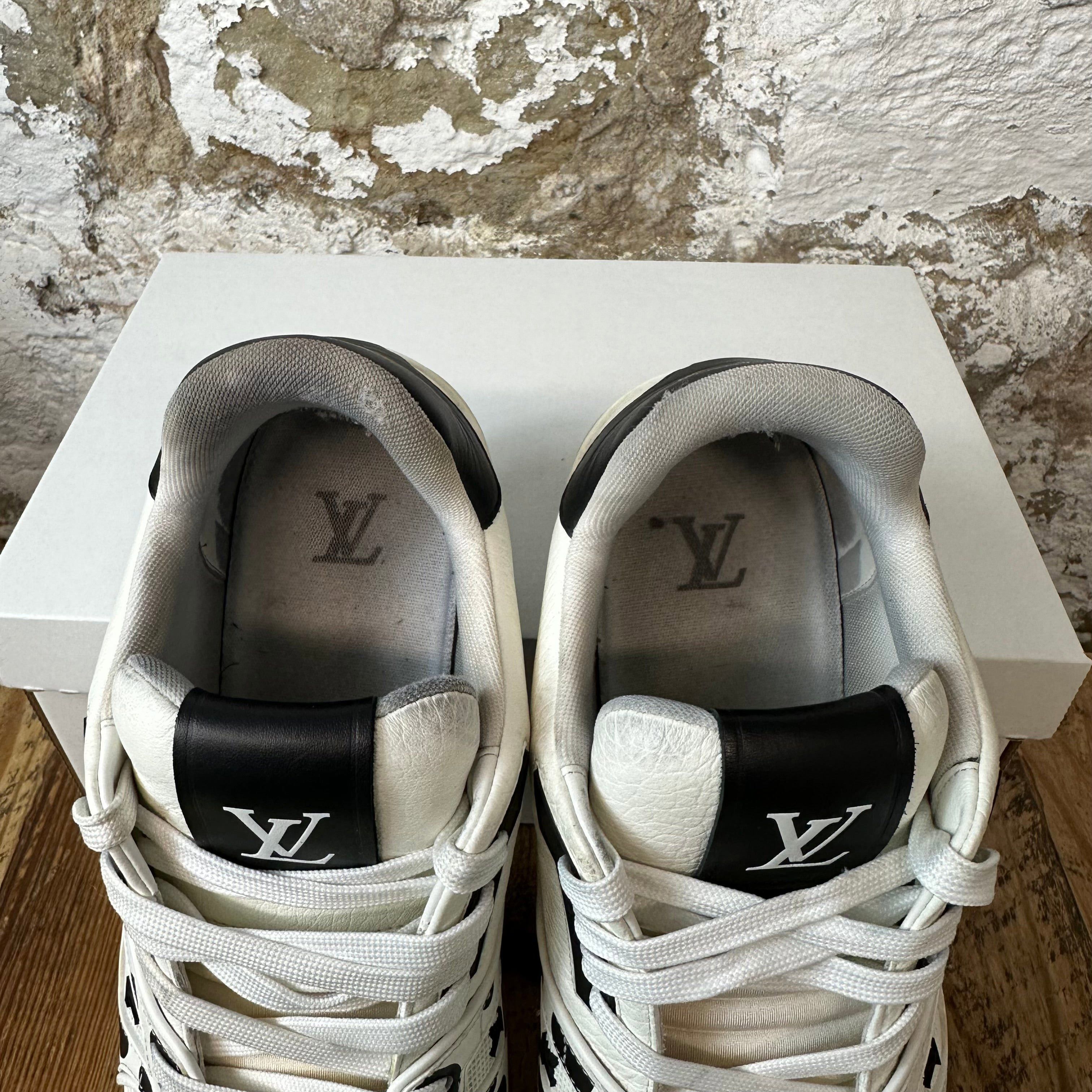 Louis Vuitton Louis Vuitton Yayoi Kusama Black White Trainer Sz 10(8.5LV) Size US 10 / EU 43 - 3 Thumbnail