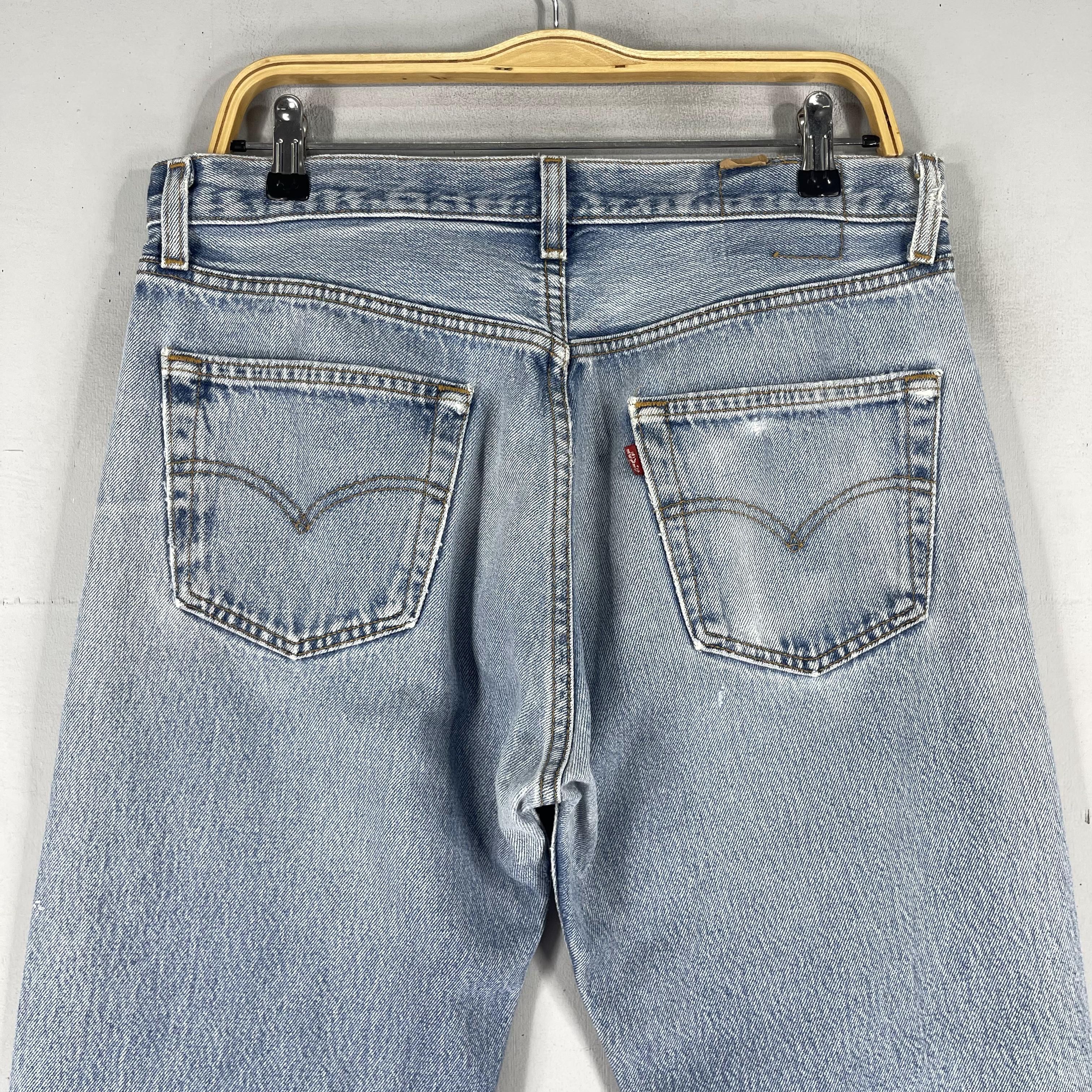 Levi's × Vintage W33 L30 Vintage Levis 501 Usa Distressed Knee Ripped Jeans Size US 33 - 10 Thumbnail