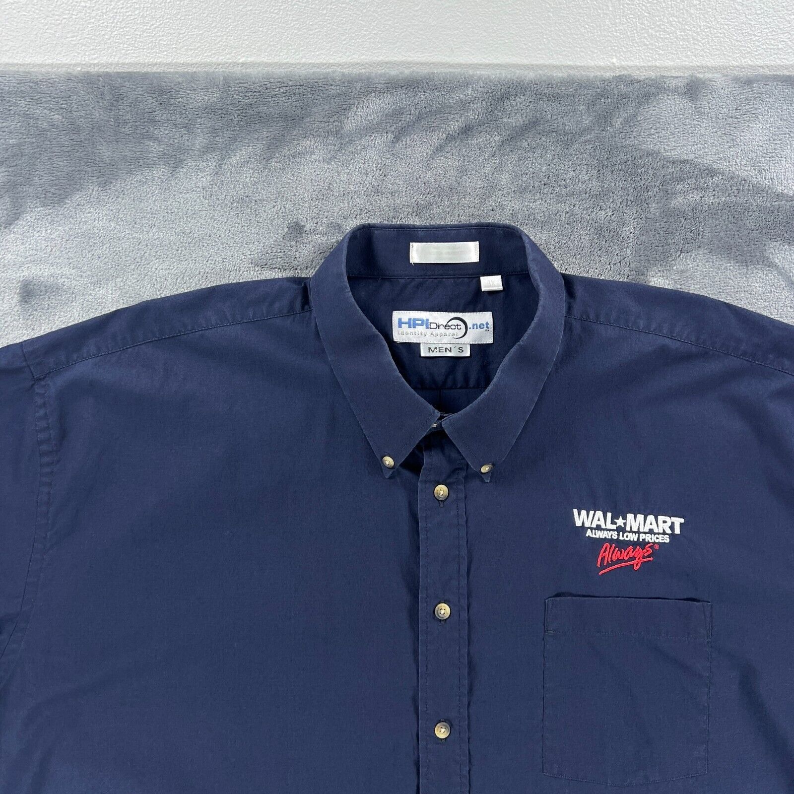 Other Wal-Mart Employee Button Up Shirt Men 3XL XXXL Work Store Size US XXL / EU 58 / 5 - 10 Thumbnail