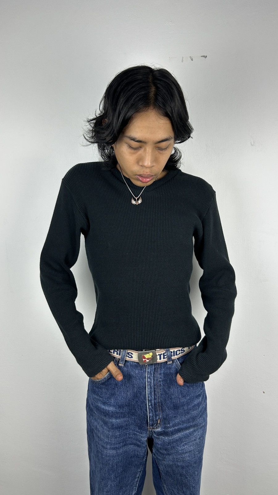 Japanese Brand × PPFM × Vintage PPFM - Longsleeve V-Neck Size US M / EU 48-50 / 2 - 2 Thumbnail