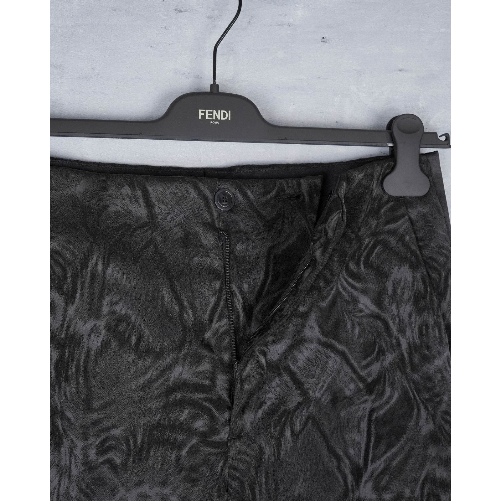 Dior Dior black patterned textured stylish women's trousers pants Size 32" / US 10 / IT 46 - 7 Thumbnail