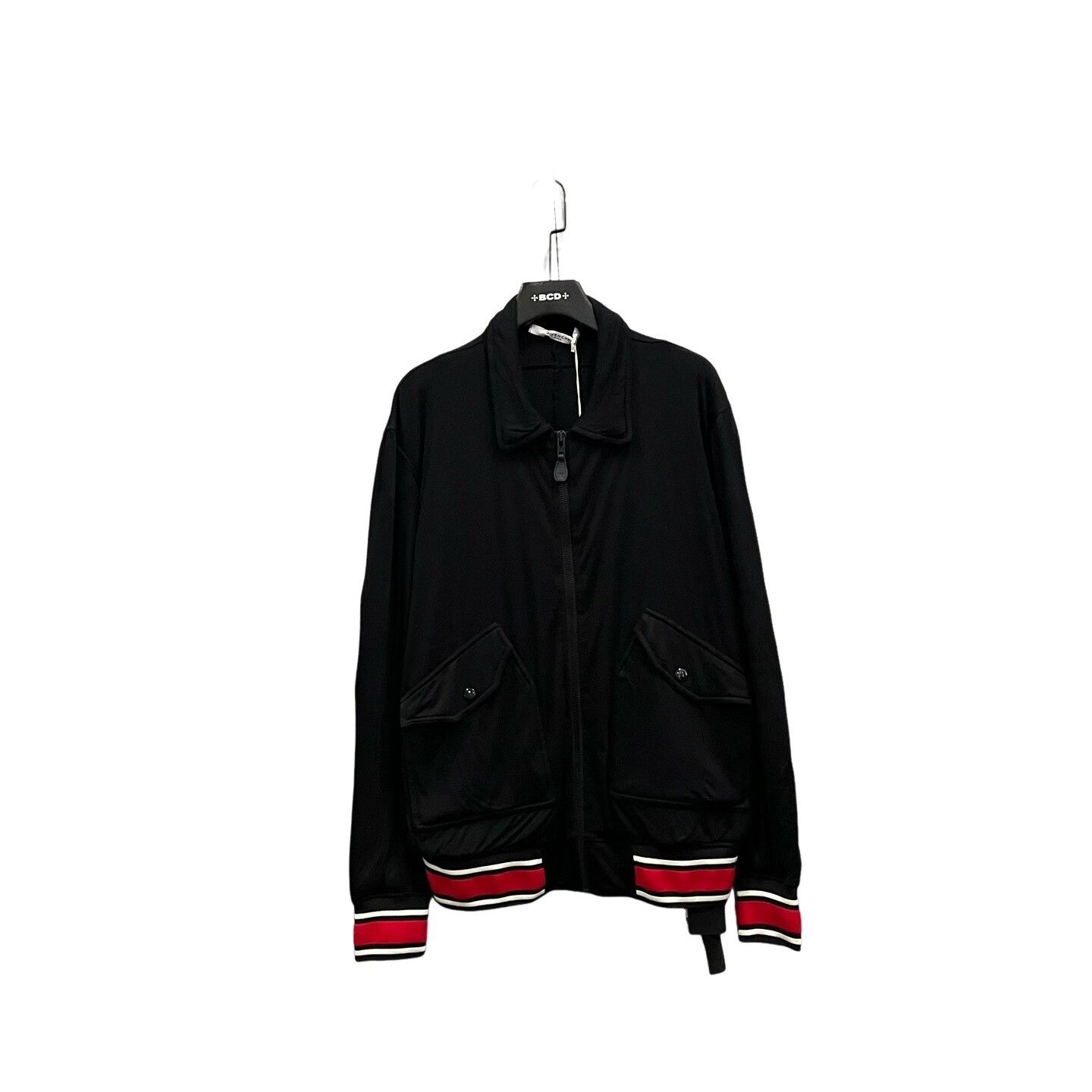 Givenchy Givenchy Striped Hem Zip Jacket Size M Size US M / EU 48-50 / 2 - 1 Thumbnail
