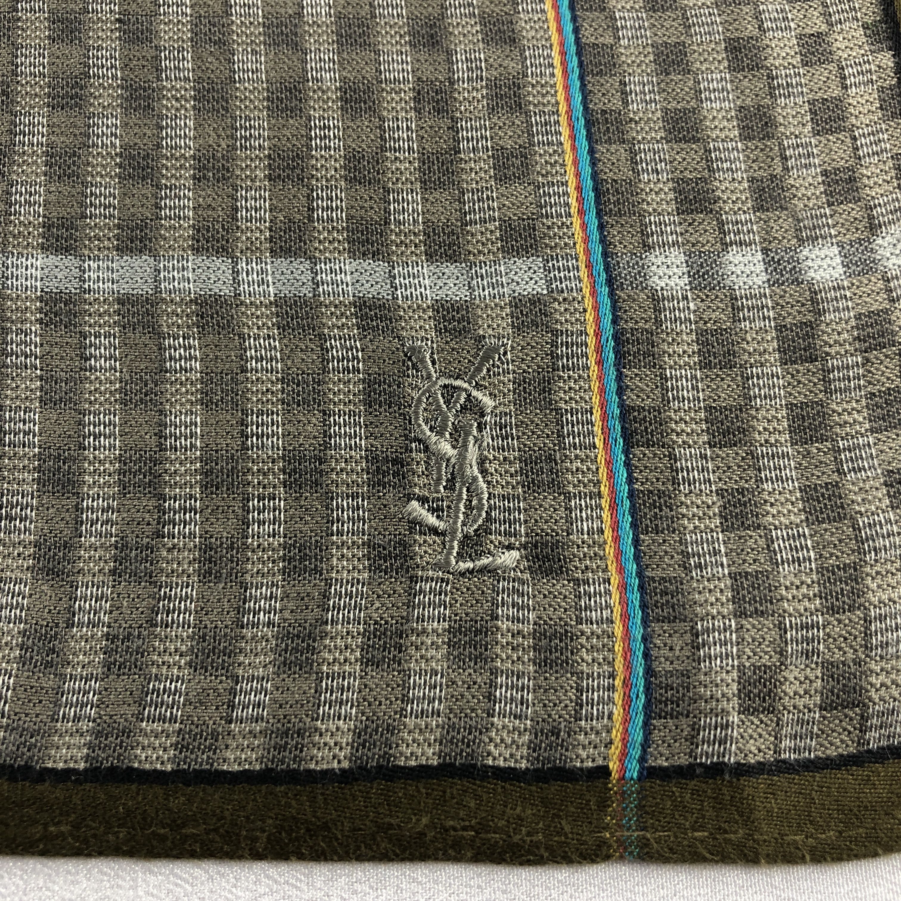 Vintage × Yves Saint Laurent YSL Handkerchief Neckerchief Bandana H2529 Size ONE SIZE - 3 Thumbnail