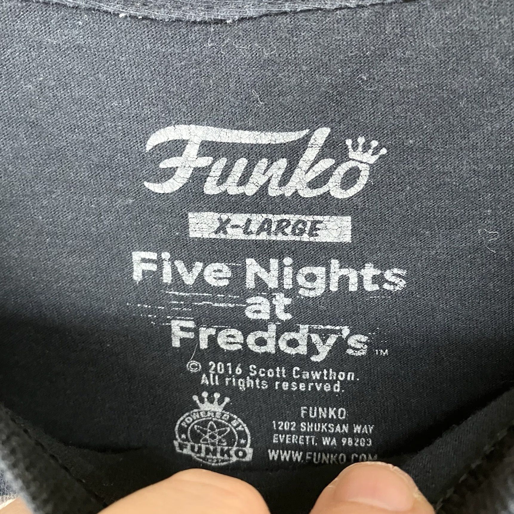 Vintage Funko Pop! T Shirt Five Nights at Freddy's Foxy Pirate Freddy & Friends Mens XL Size US XL / EU 56 / 4 - 4 Thumbnail