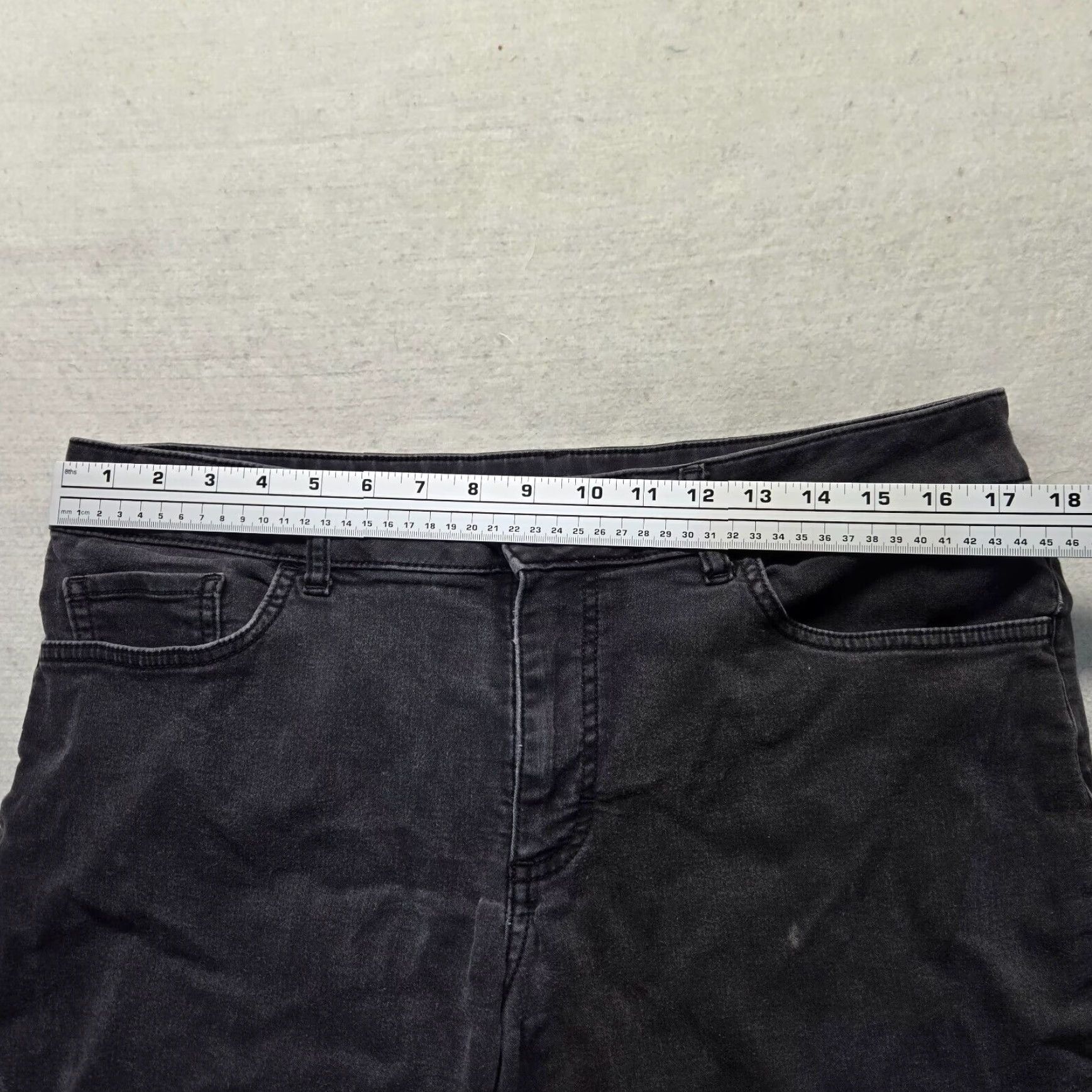 Vintage VINTAGE Riders by Lee Women's Black Bootcut Jeans Size 16M Mid-Rise 5 Pocket Denim Pants Size 38" / US 16 / IT 52 - 5 Thumbnail