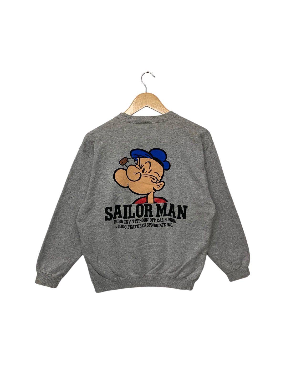 Cartoon Network Vintage 90's Popeye The Sailorman Sweatshirt Size US M / EU 48-50 / 2 - 1 Thumbnail