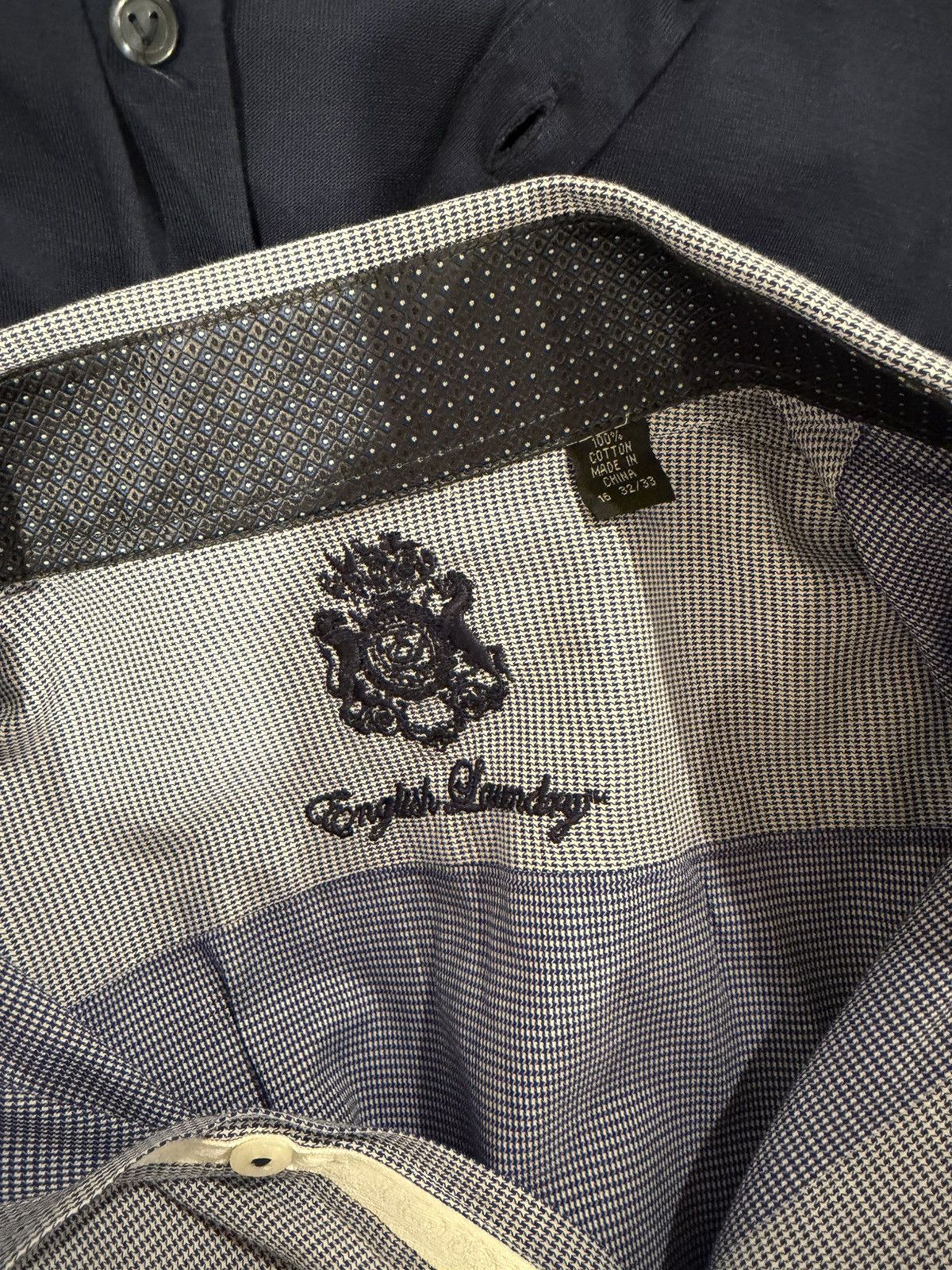 English Laundry Navy Button-up Button-Down 16" 32/33 Size US M / EU 48-50 / 2 - 3 Thumbnail
