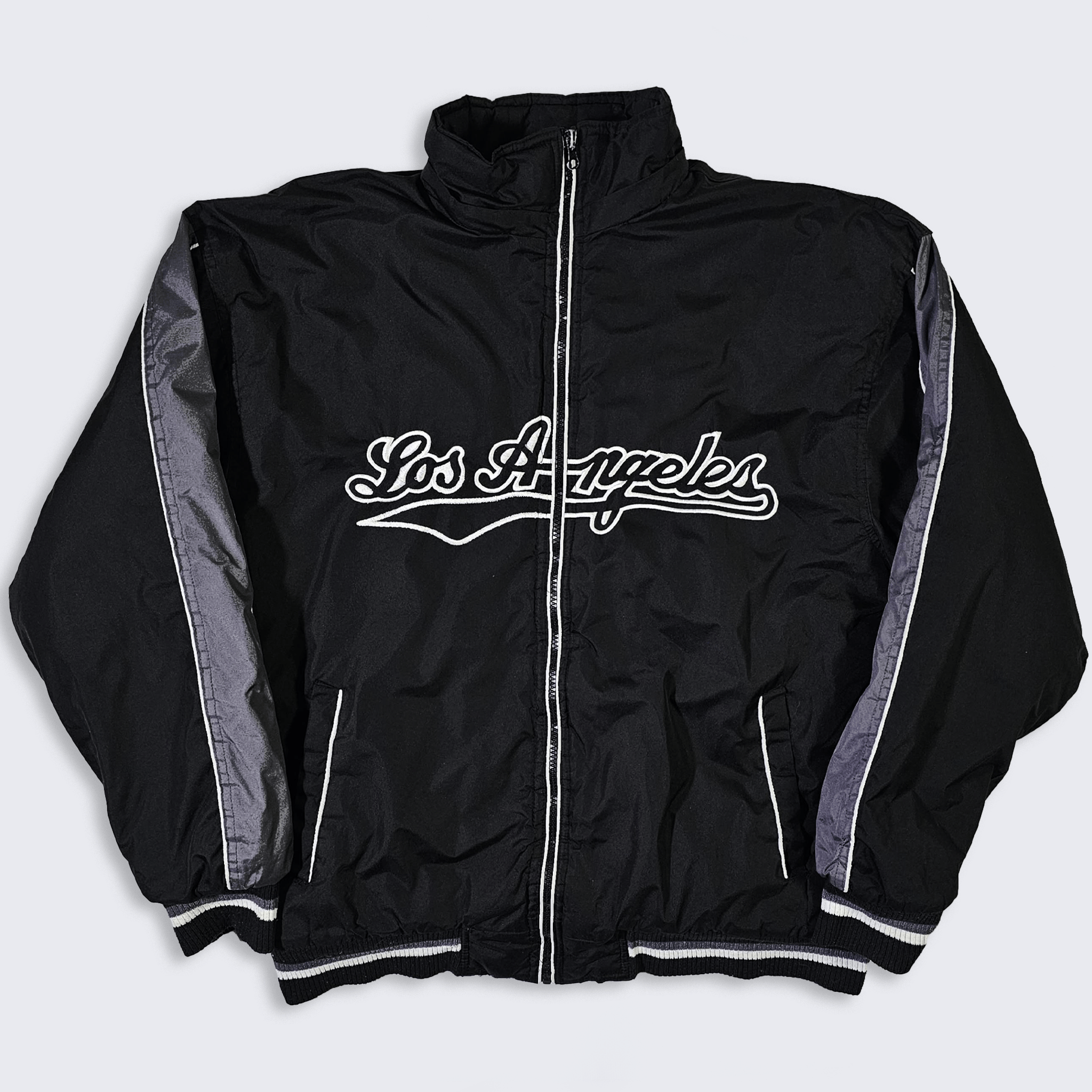 Vintage Los Angeles Vintage 90s Black Fleece Lined Jacket Size US L / EU 52-54 / 3 - 1 Thumbnail