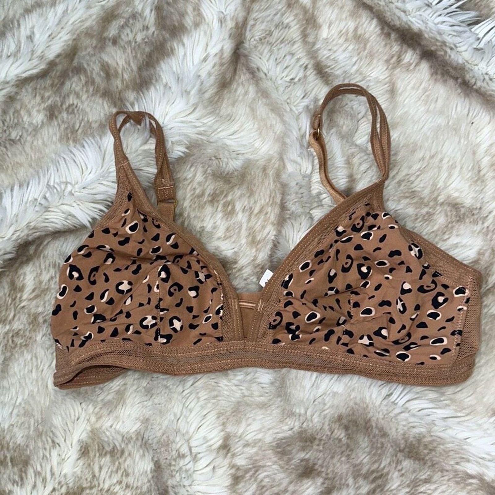 Other All You Lively Cheetah Print Adjustable Bralette | Sz M Size ONE SIZE - 2 Thumbnail